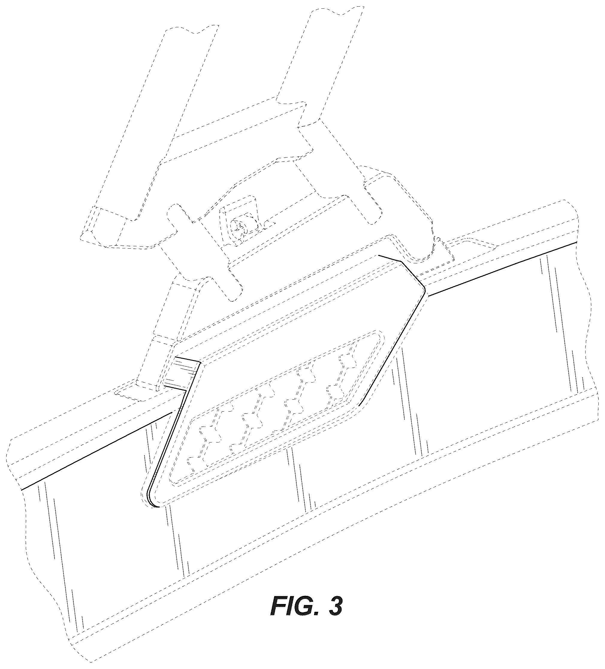 Patent USD1076761 Figure 3 – Bilge intake for marine vessel