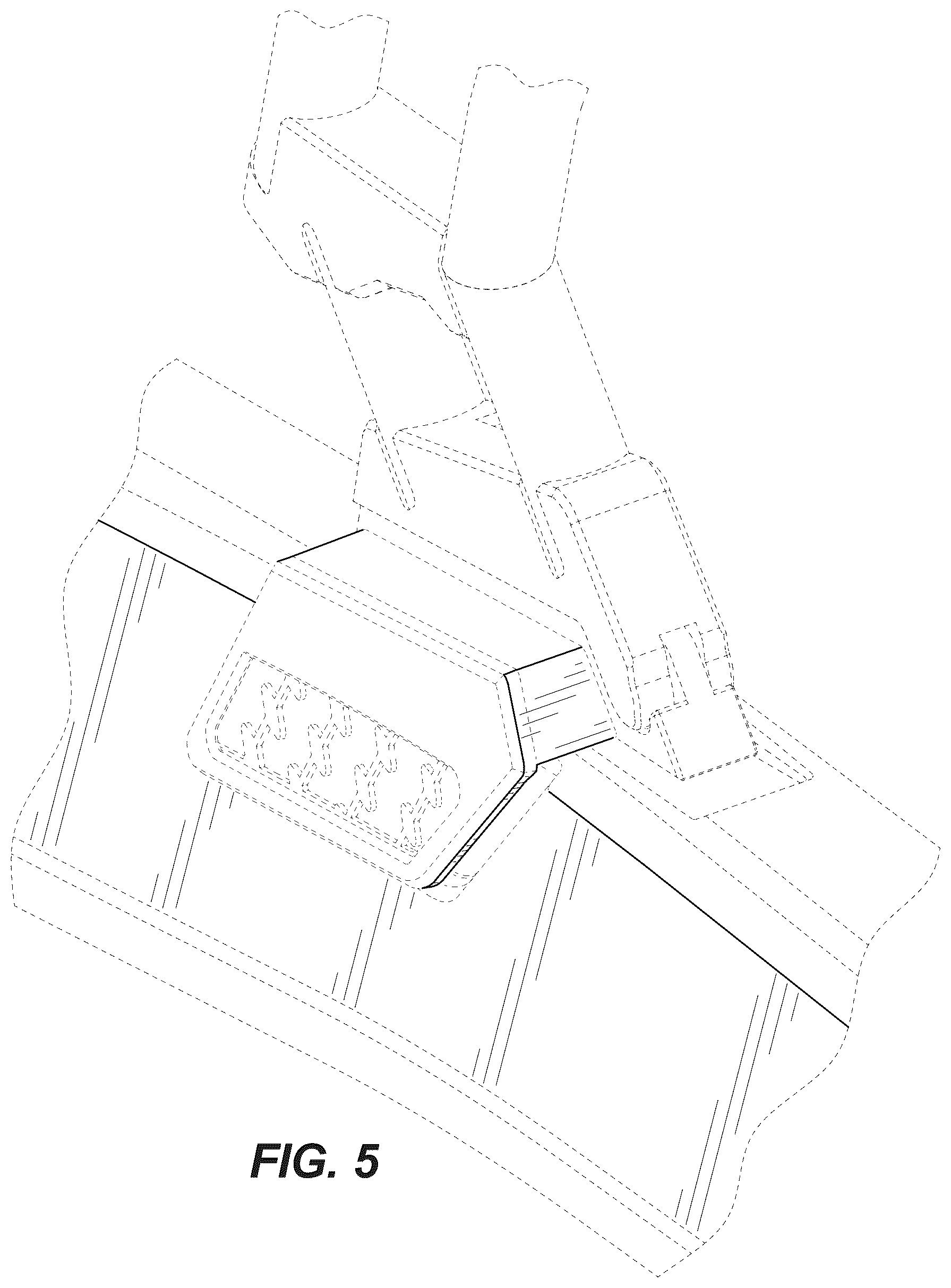 Patent USD1076761 Figure 5 – Bilge intake for marine vessel