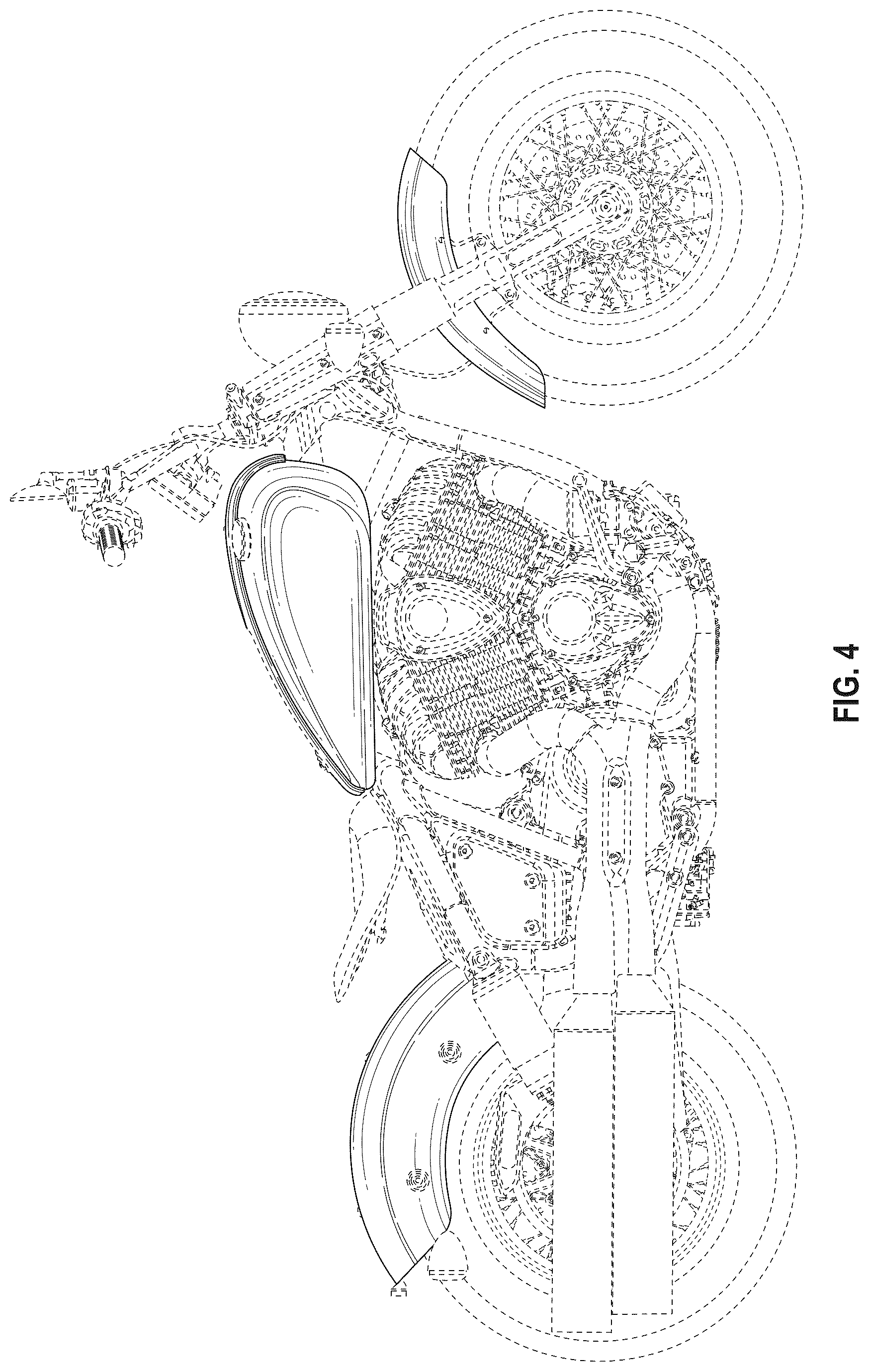 Patent USD1076762 Figure 4 – Motorcycle fuel tank
