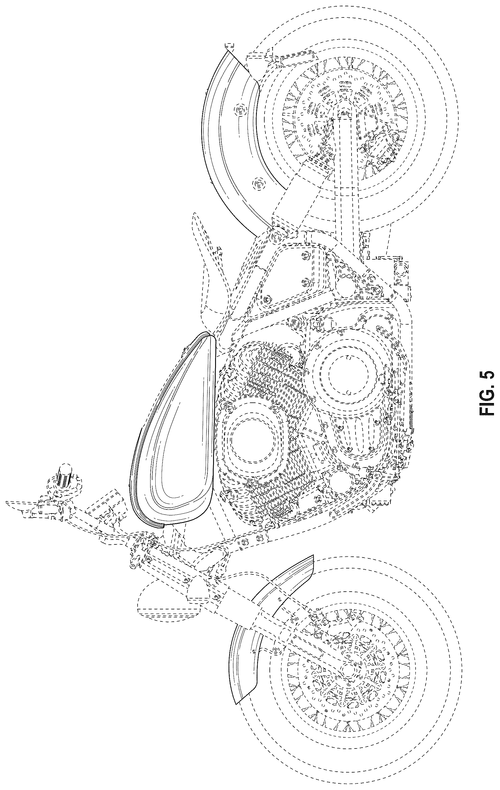 Patent USD1076762 Figure 5 – Motorcycle fuel tank
