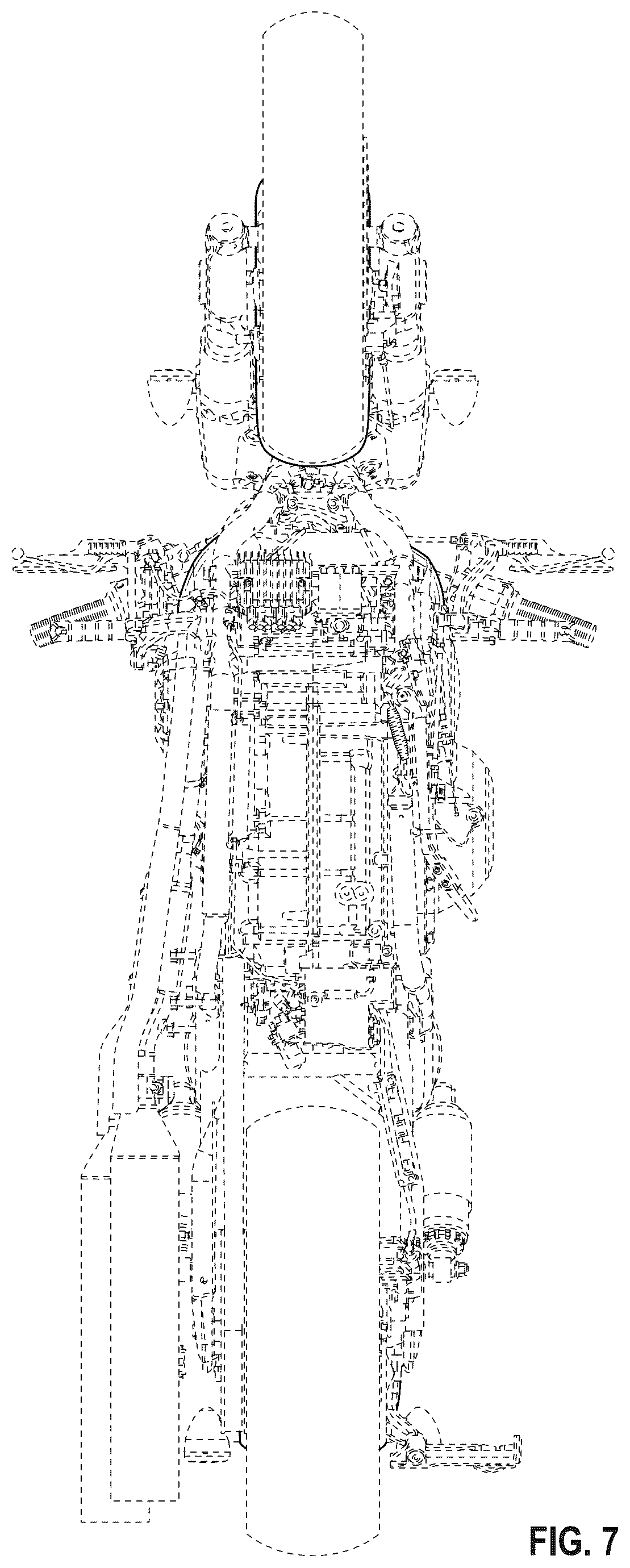 Patent USD1076762 Figure 7 – Motorcycle fuel tank