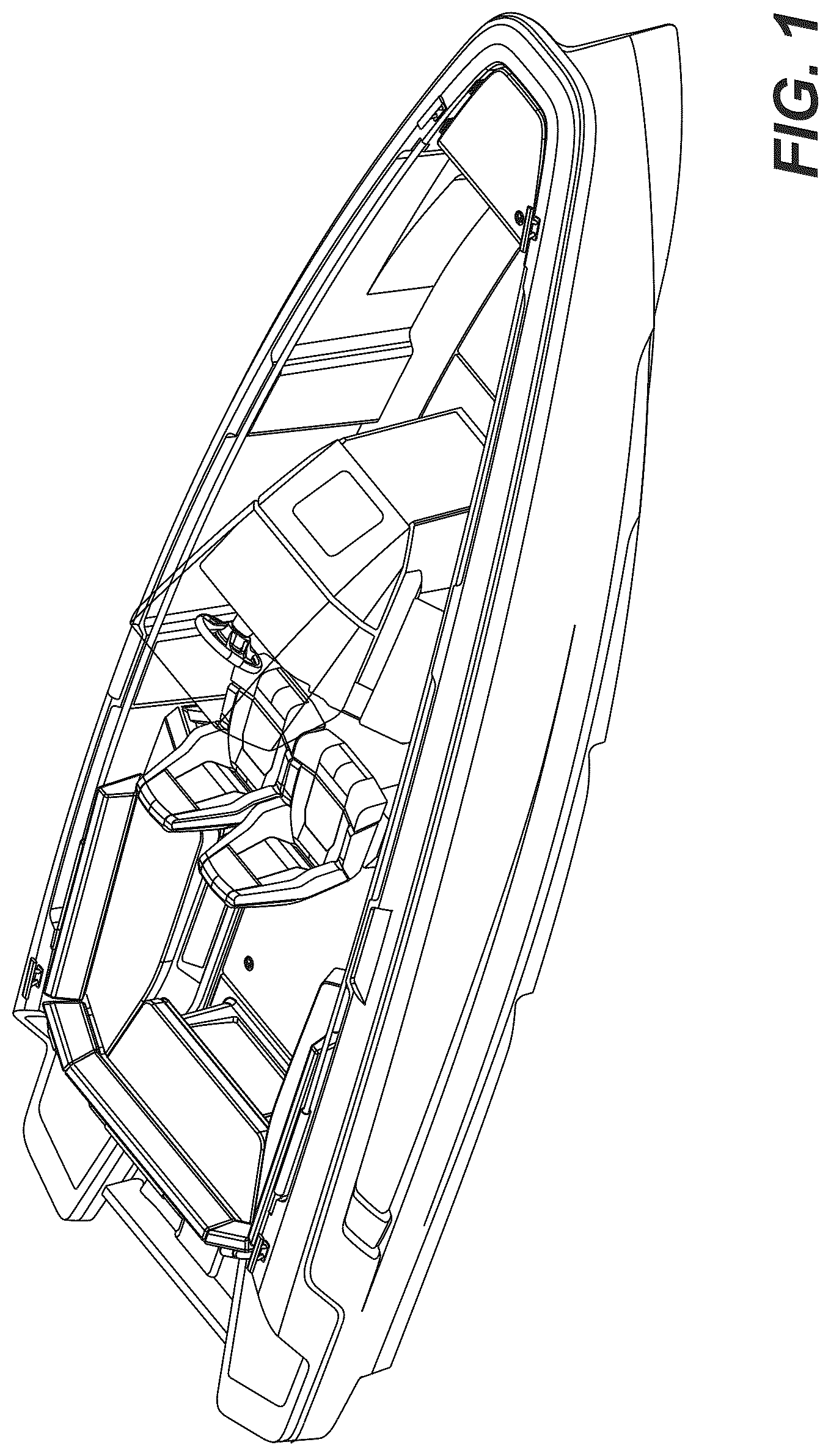 Patent USD1076763 Figure 1 – Boat