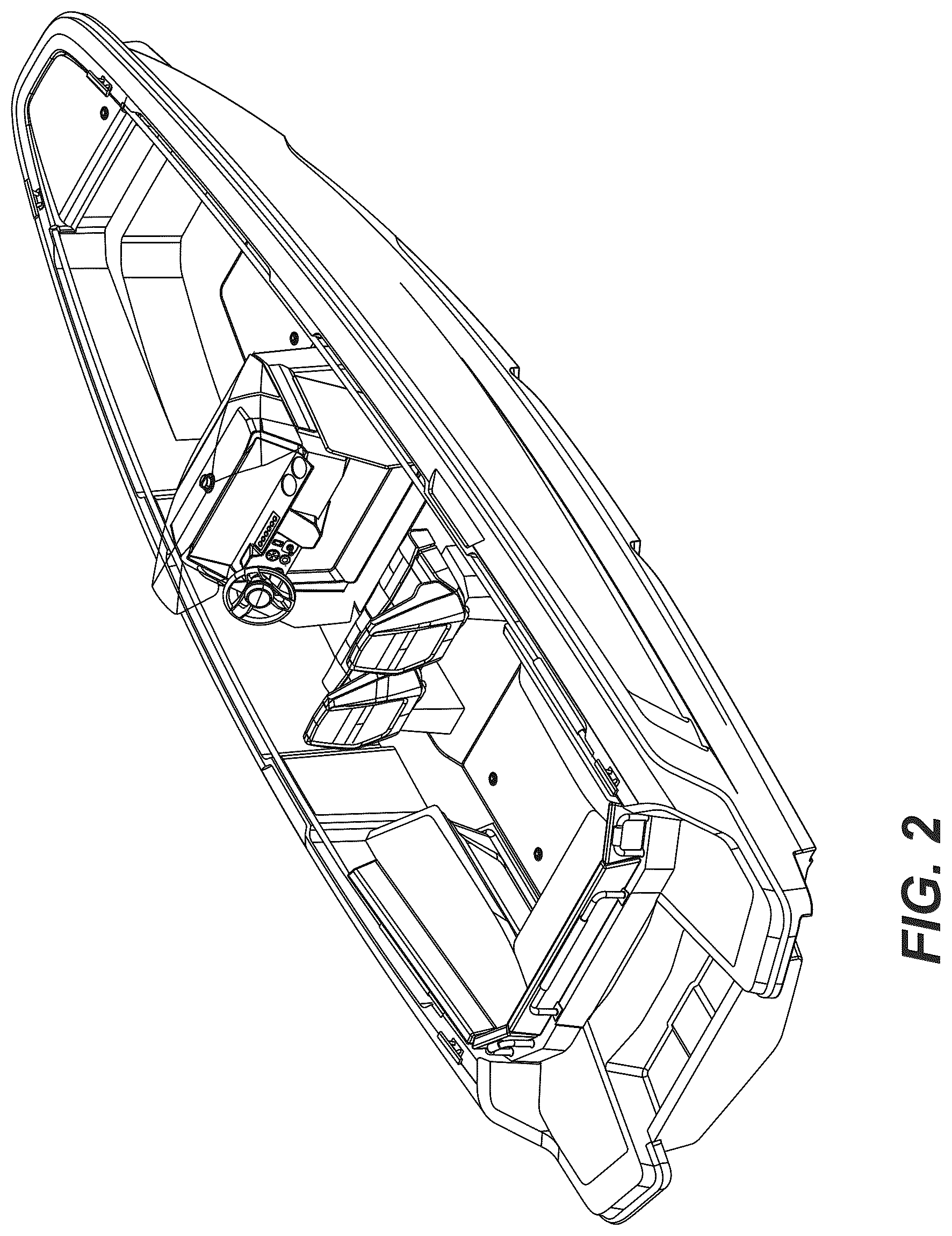 Patent USD1076763 Figure 2 – Boat
