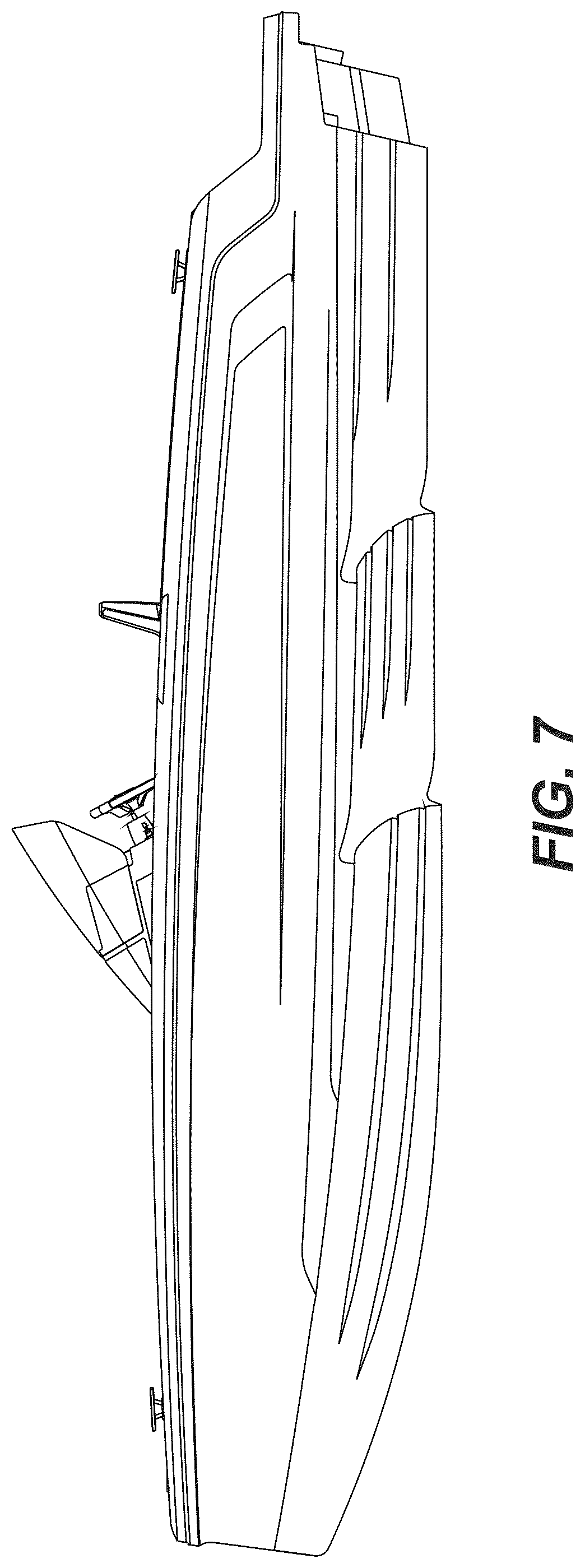 Patent USD1076763 Figure 7 – Boat