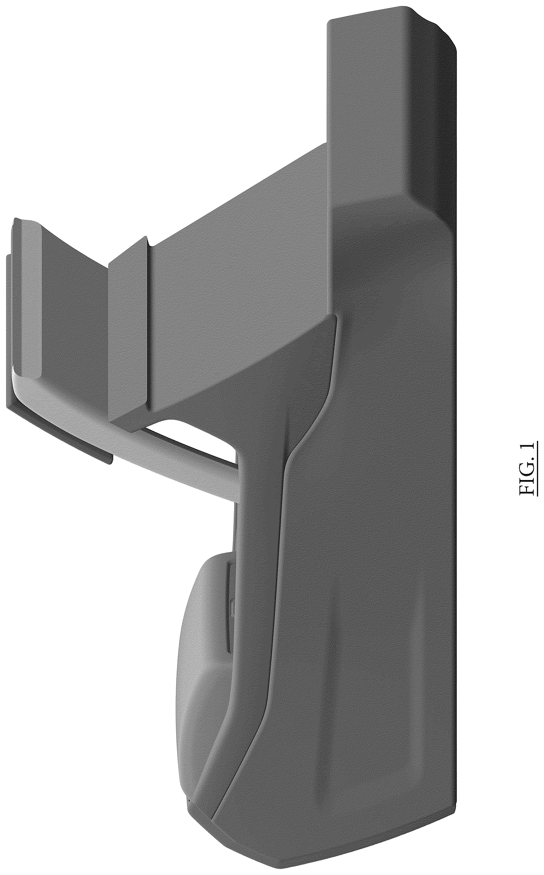 Patent USD1076767 Figure 1 – Vehicle center console