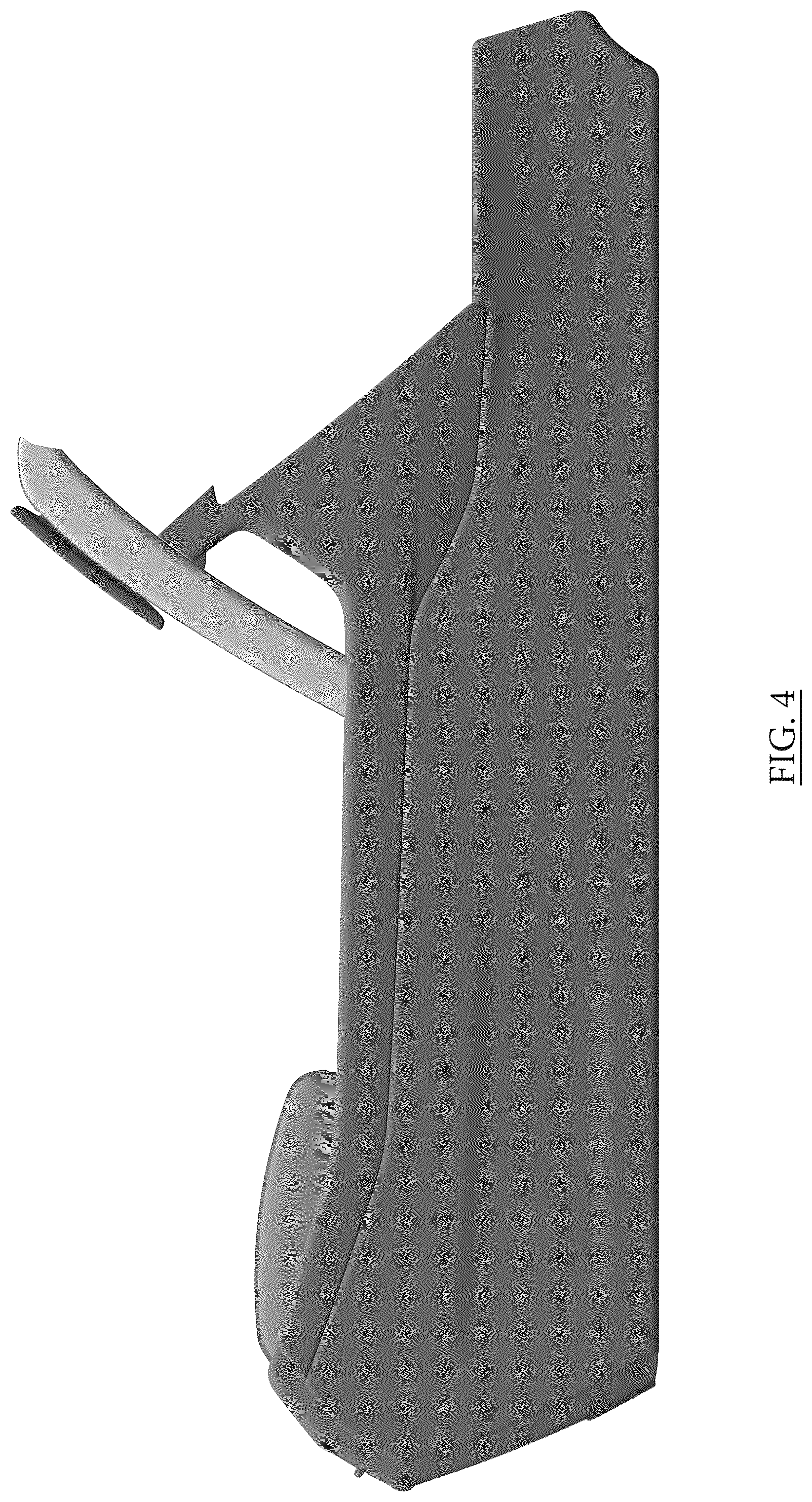 Patent USD1076767 Figure 4 – Vehicle center console