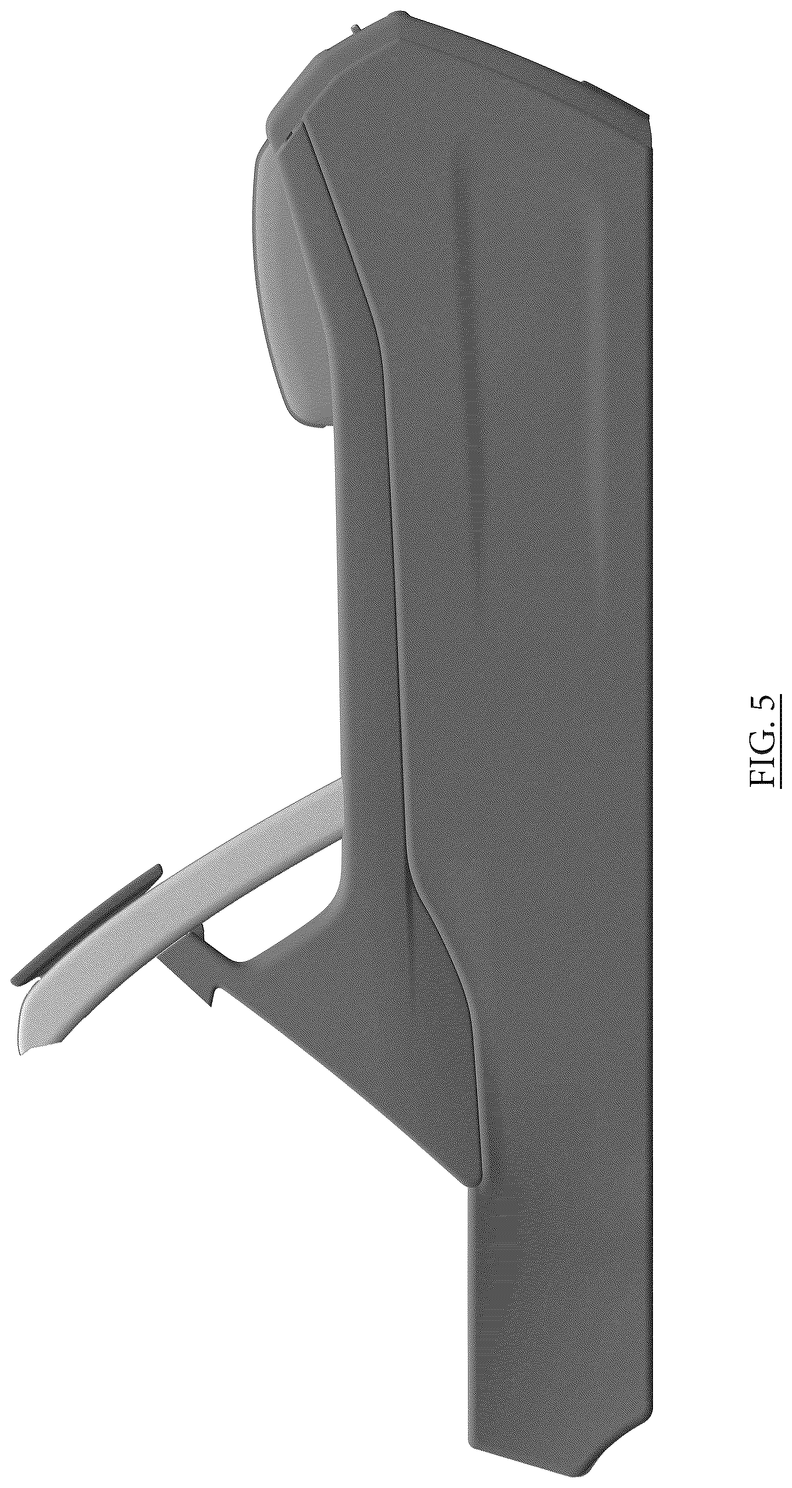 Patent USD1076767 Figure 5 – Vehicle center console