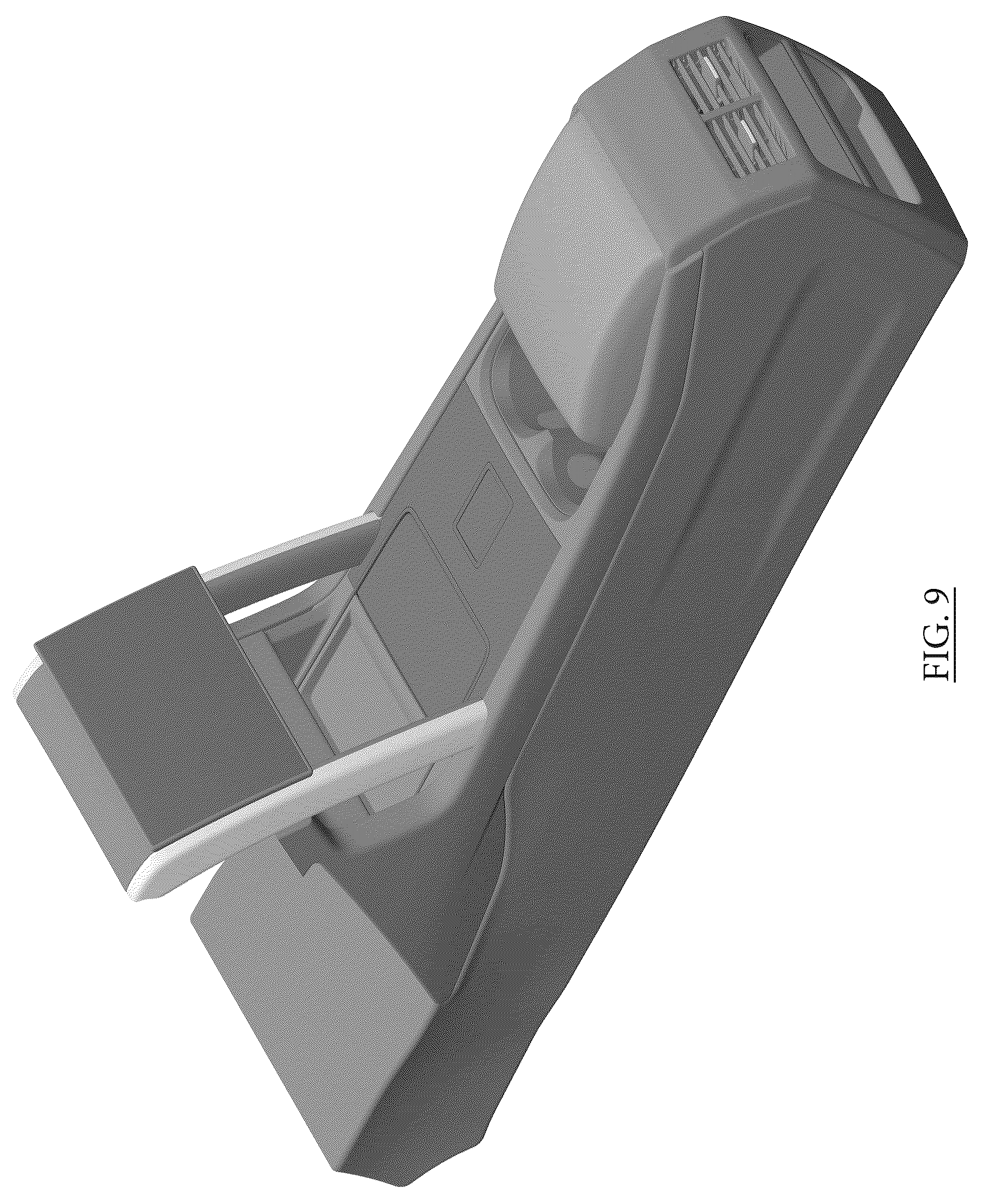 Patent USD1076767 Figure 9 – Vehicle center console