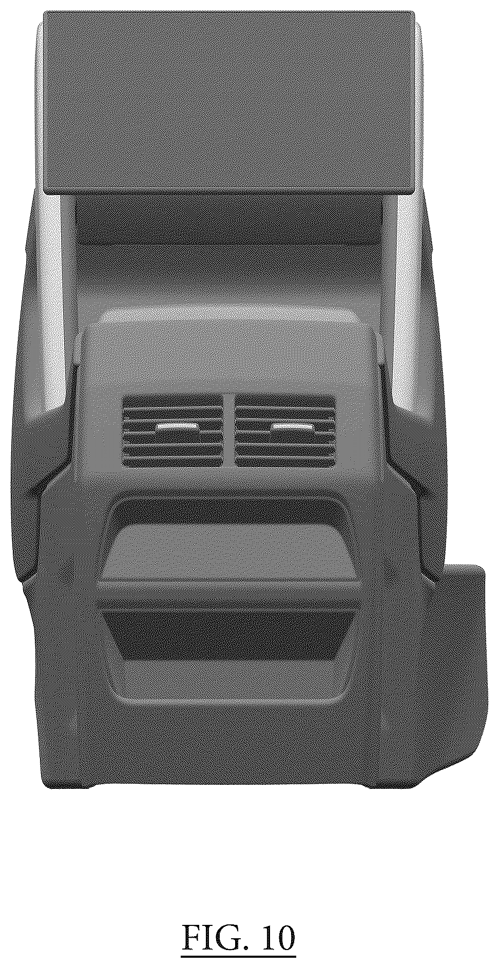 Patent USD1076767 Figure 10 – Vehicle center console