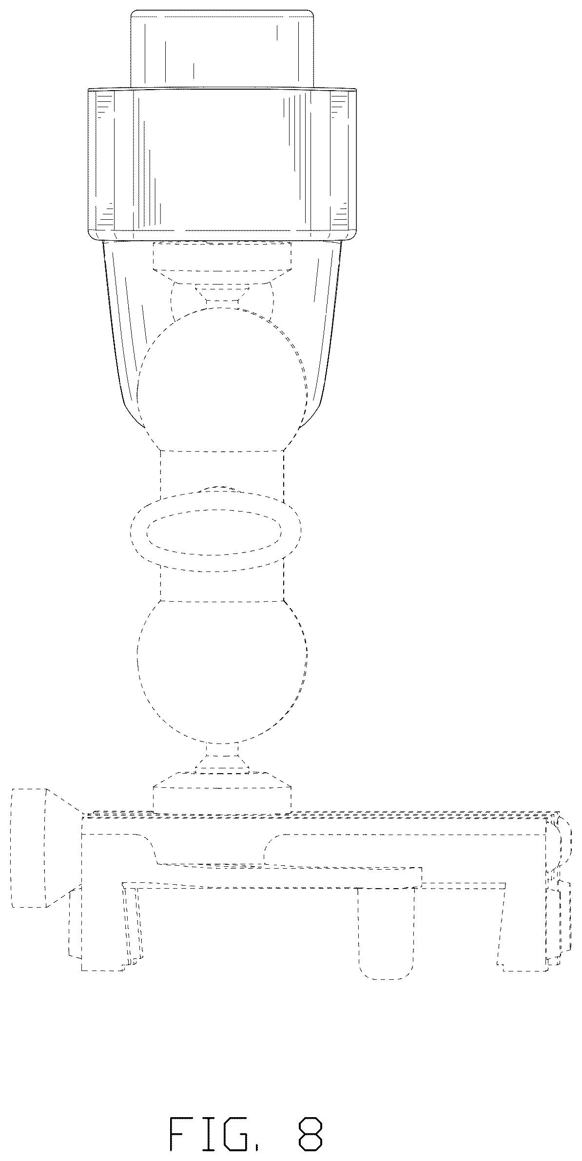 Patent USD1076768 Figure 8 – Car mobile phone holder