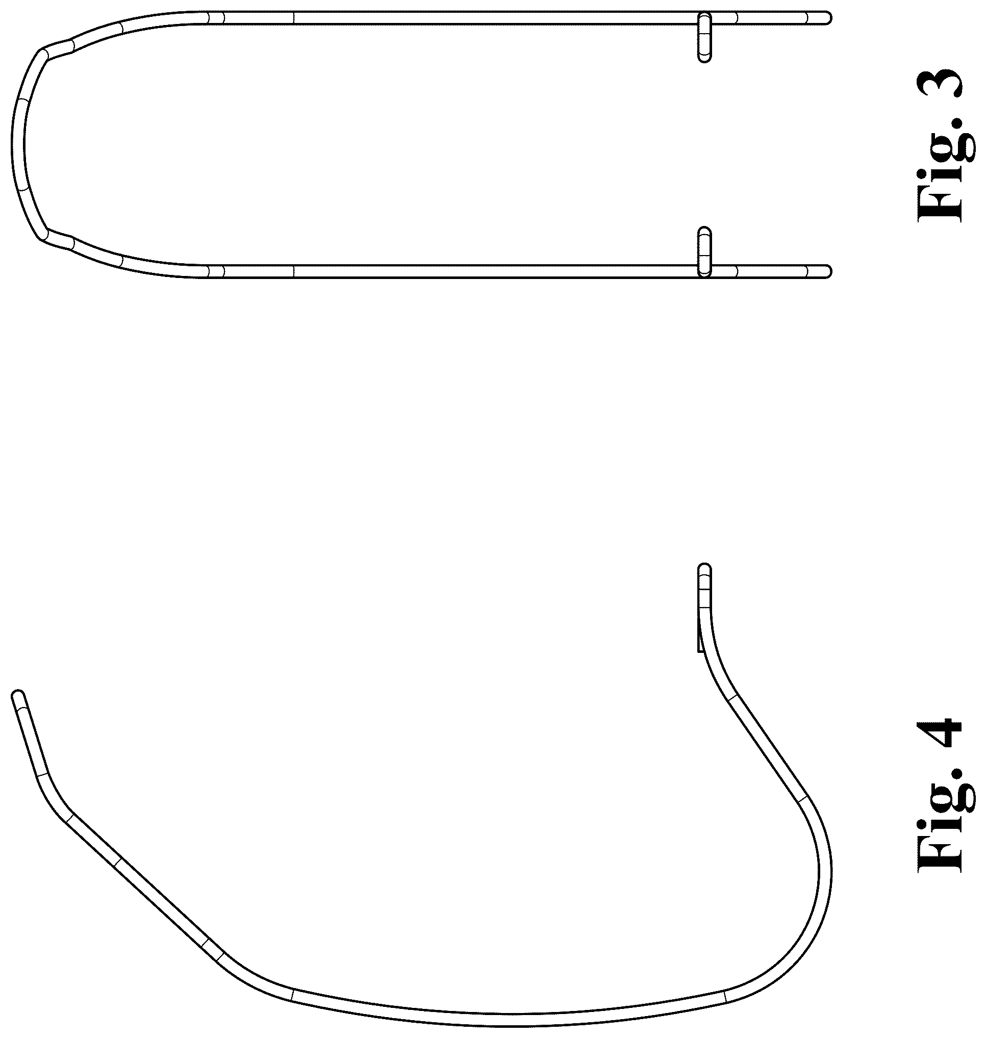 Patent USD1076769 Figure 3 – Vehicle hat rack
