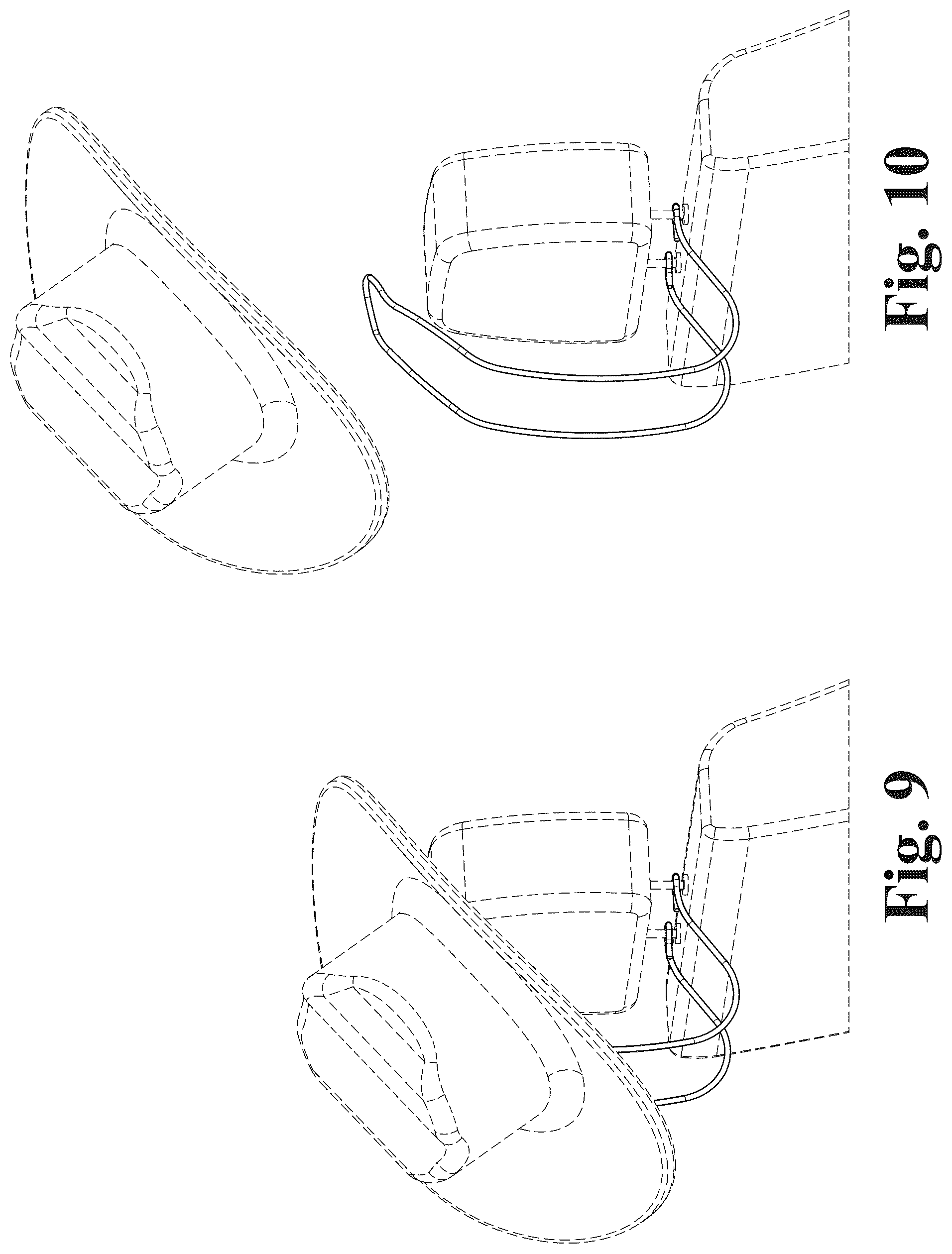 Patent USD1076769 Figure 6 – Vehicle hat rack