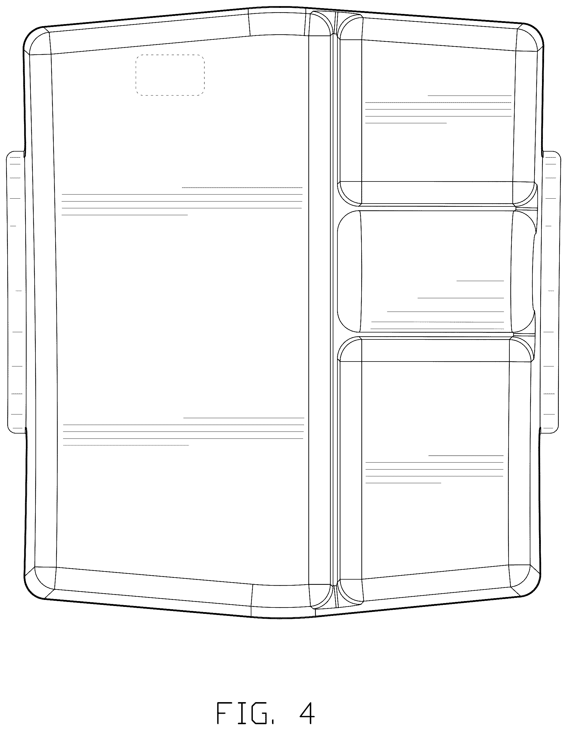 Patent USD1076770 Figure 4 – Tray