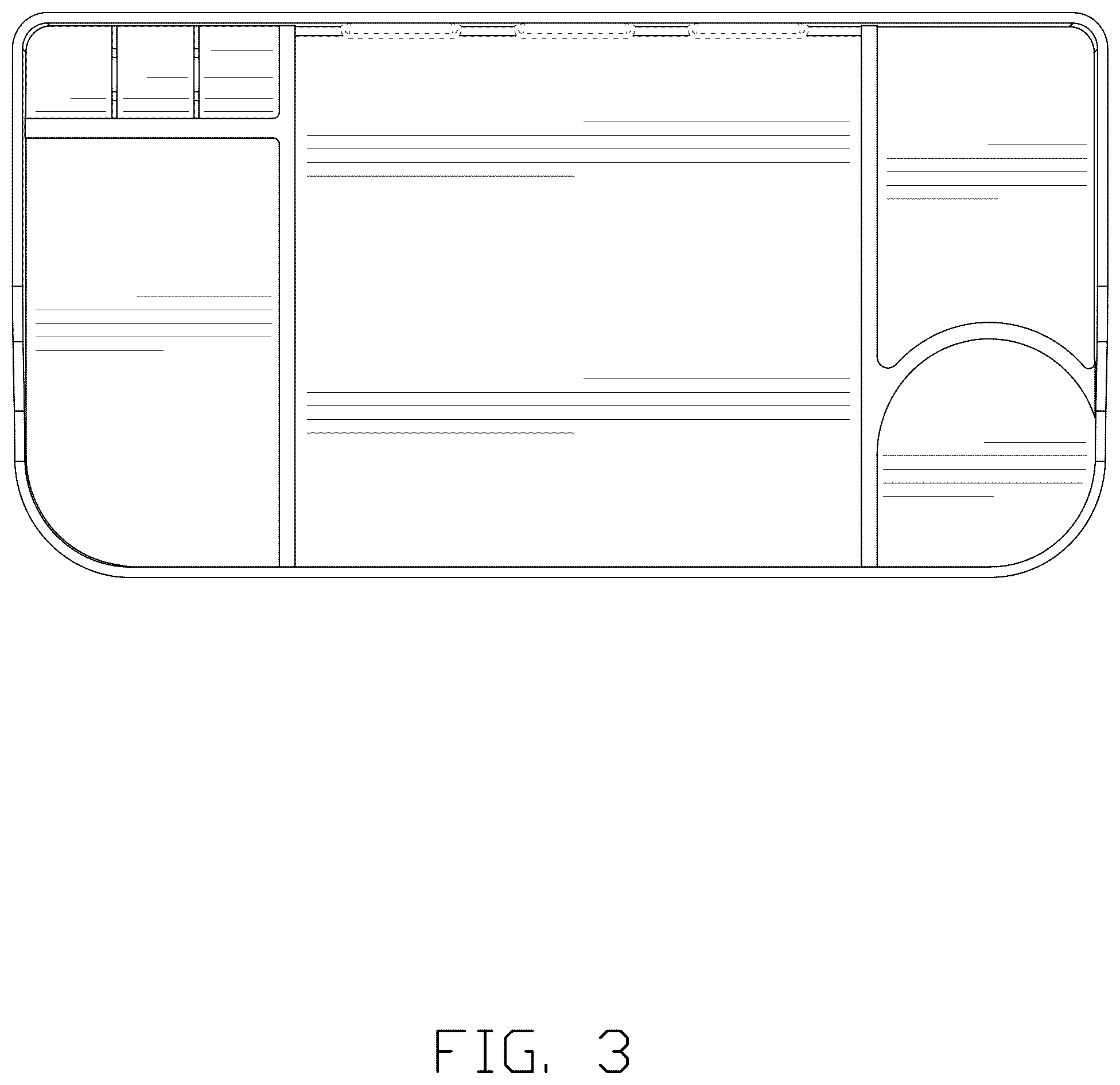 Patent USD1076771 Figure 3 – Tray
