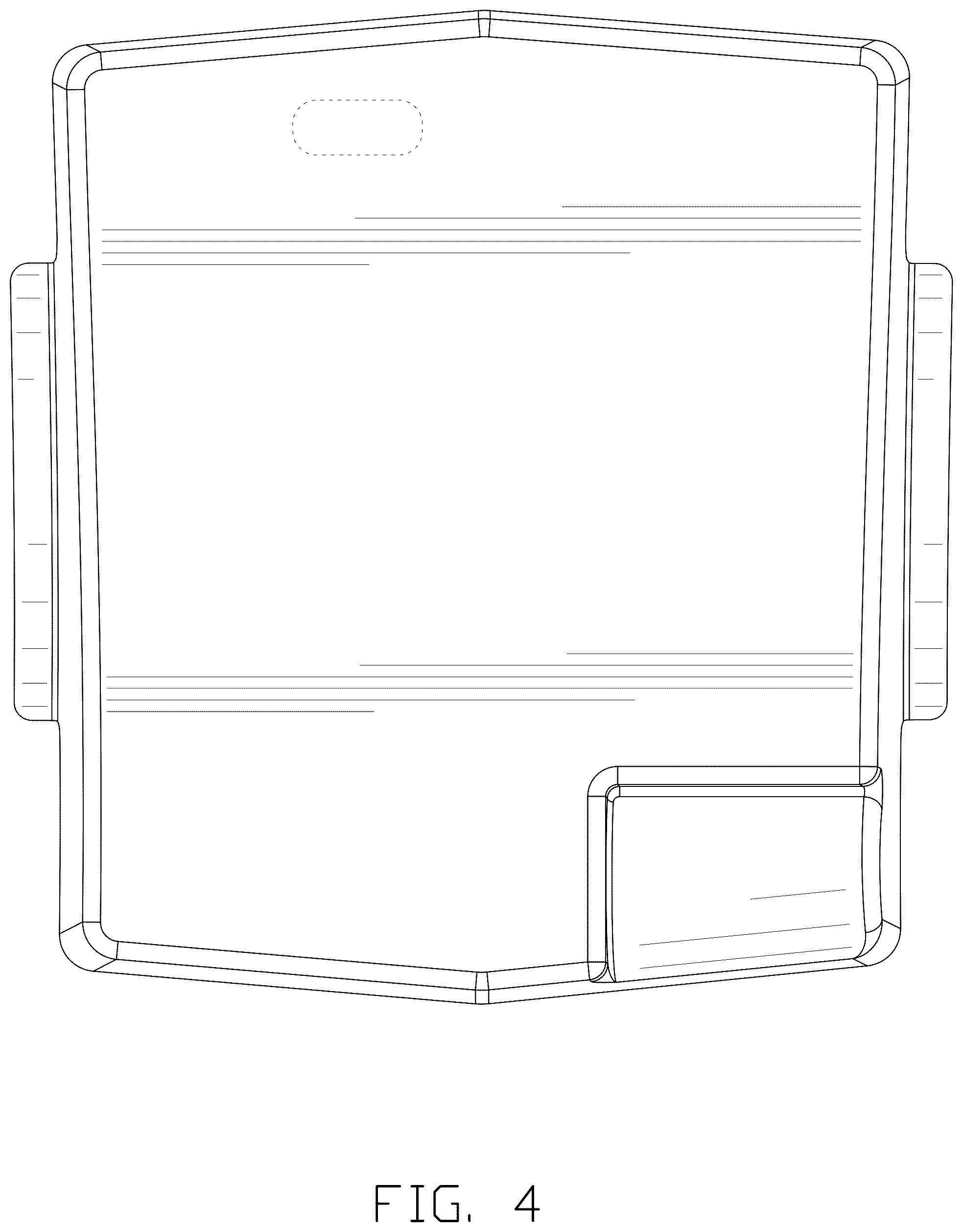 Patent USD1076772 Figure 4 – Tray