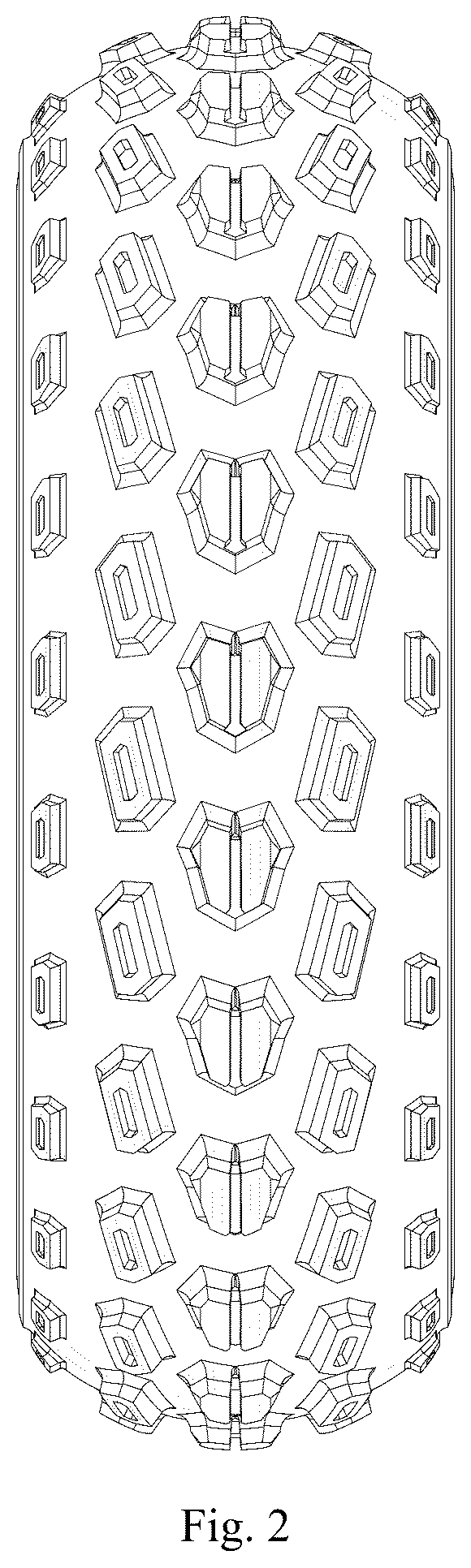 Patent USD1076773 Figure 2 – Tire