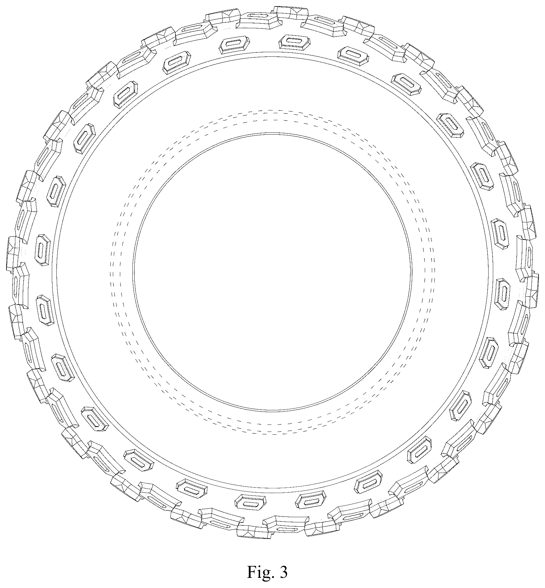 Patent USD1076773 Figure 3 – Tire