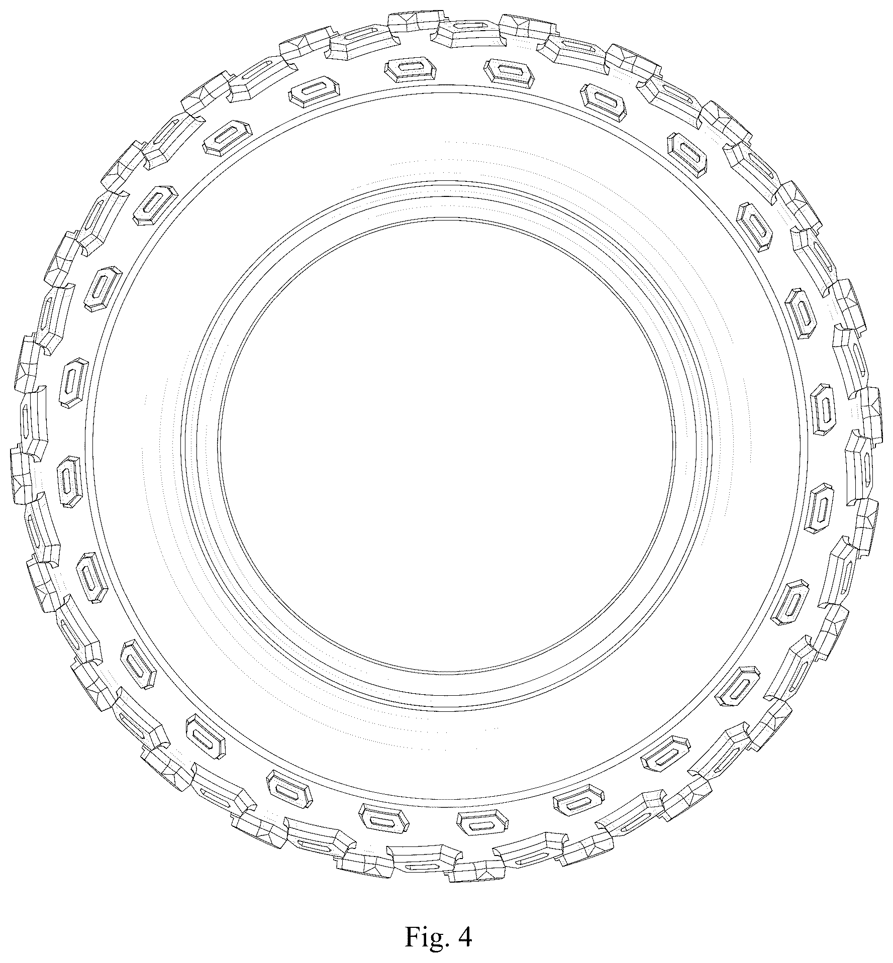 Patent USD1076773 Figure 4 – Tire