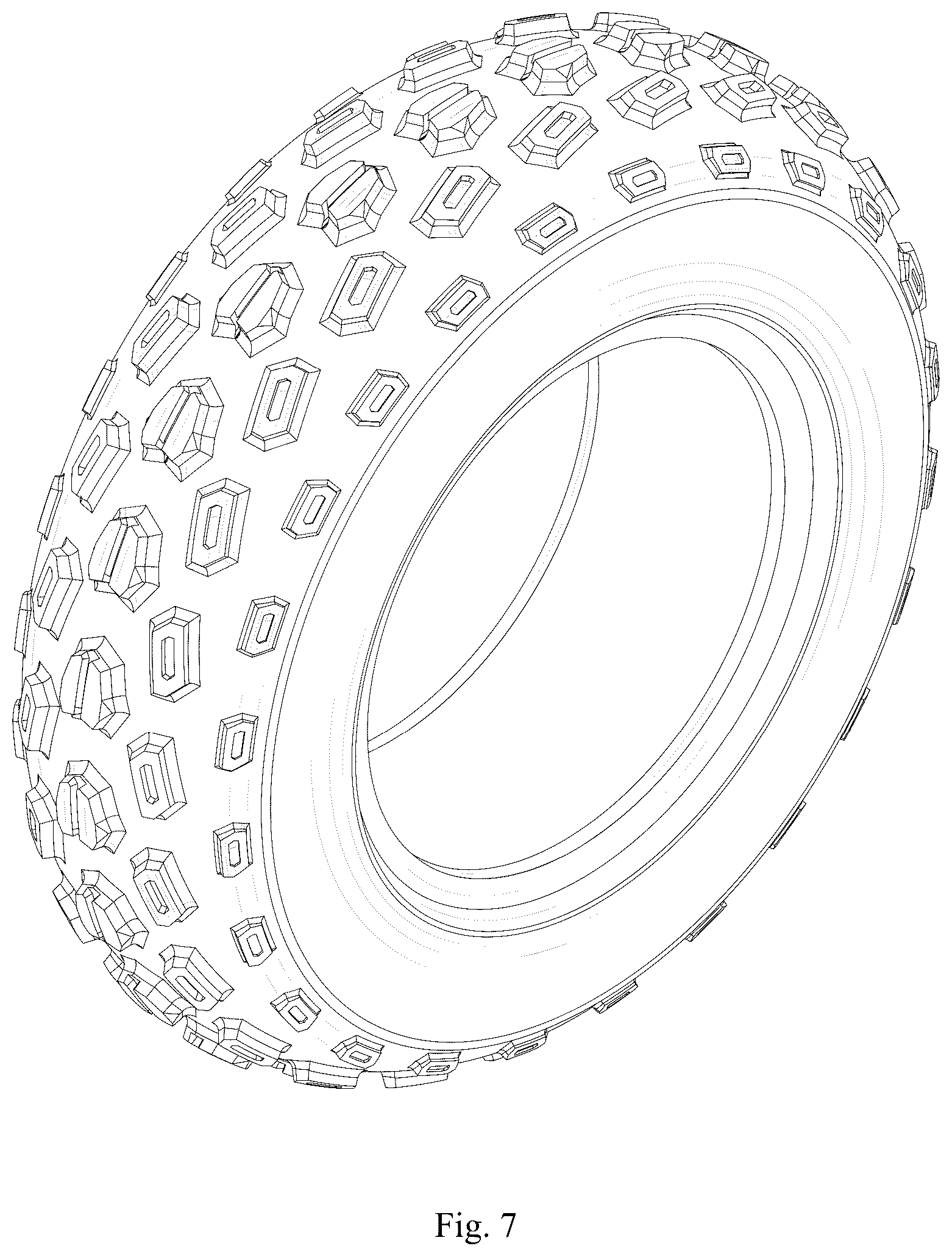 Patent USD1076773 Figure 7 – Tire