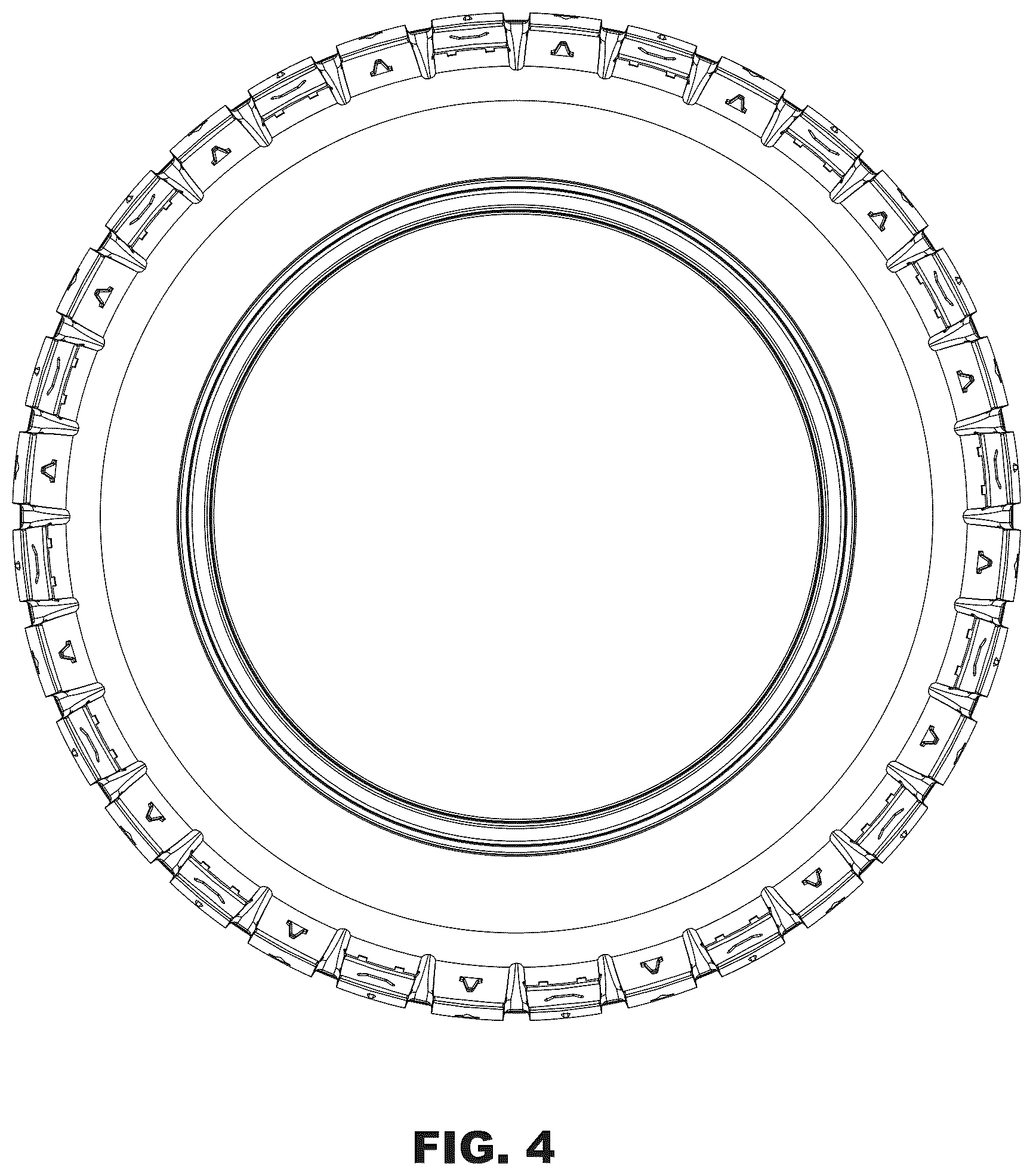 Patent USD1076774 Figure 4 – Tire