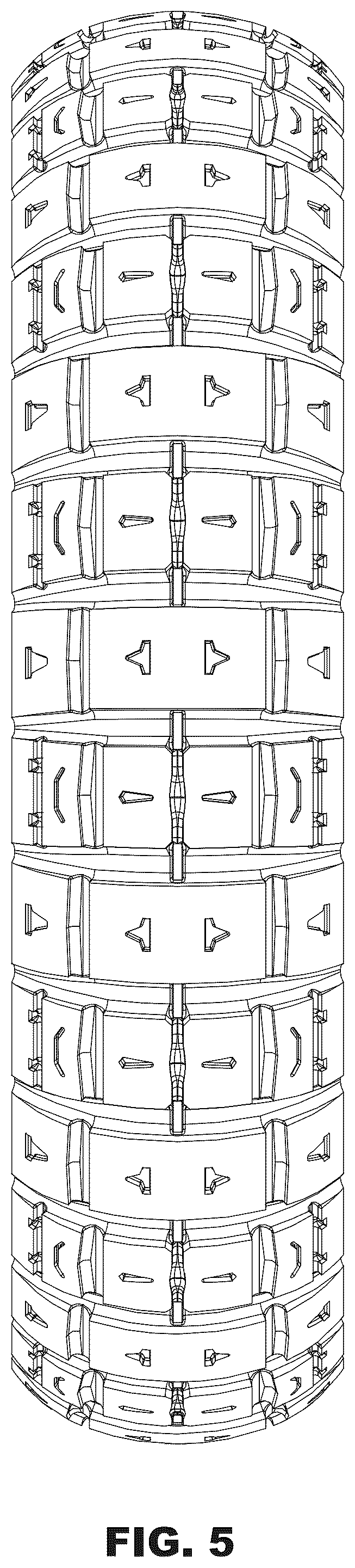 Patent USD1076774 Figure 5 – Tire