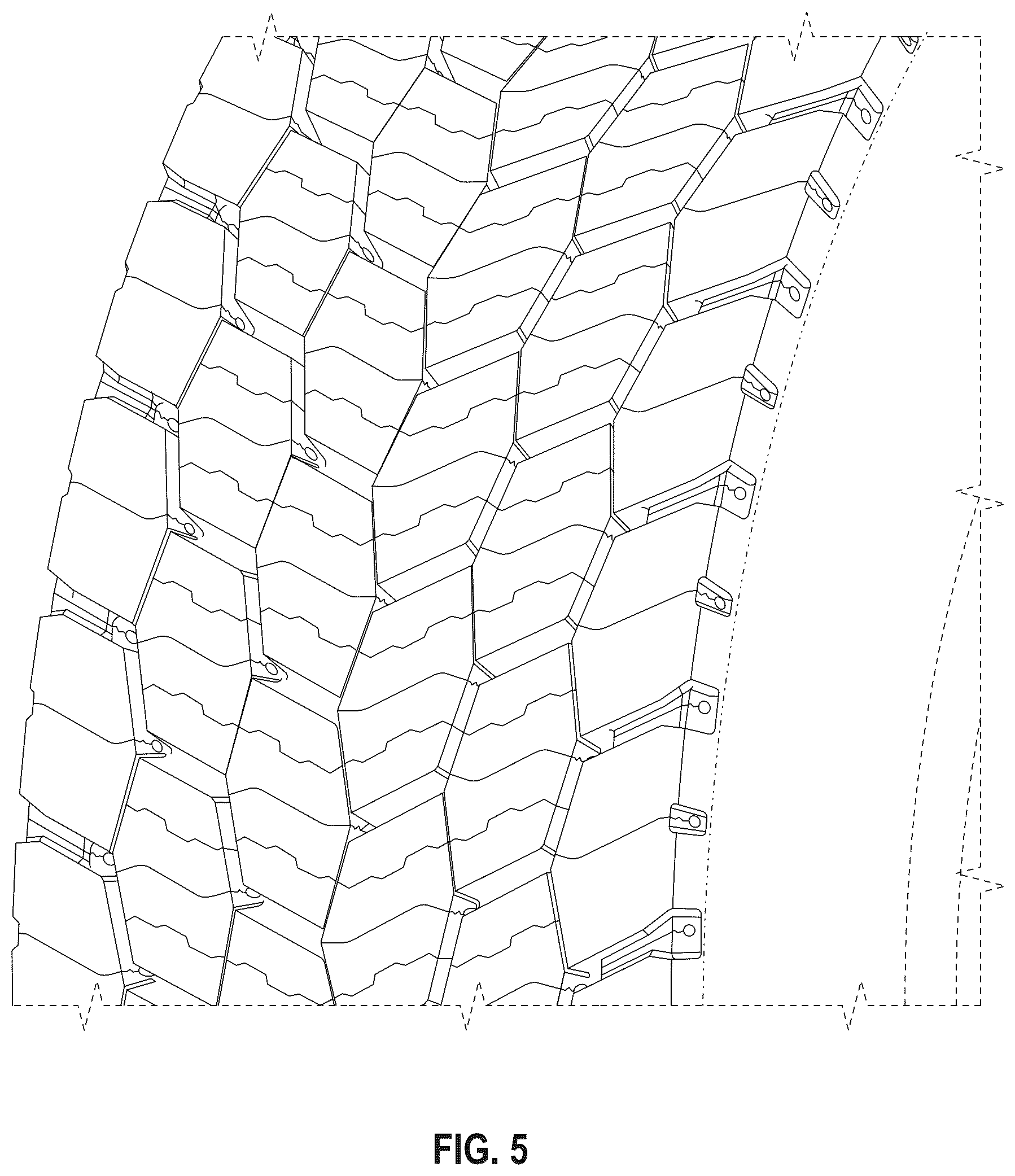Patent USD1076775 Figure 5 – Tire