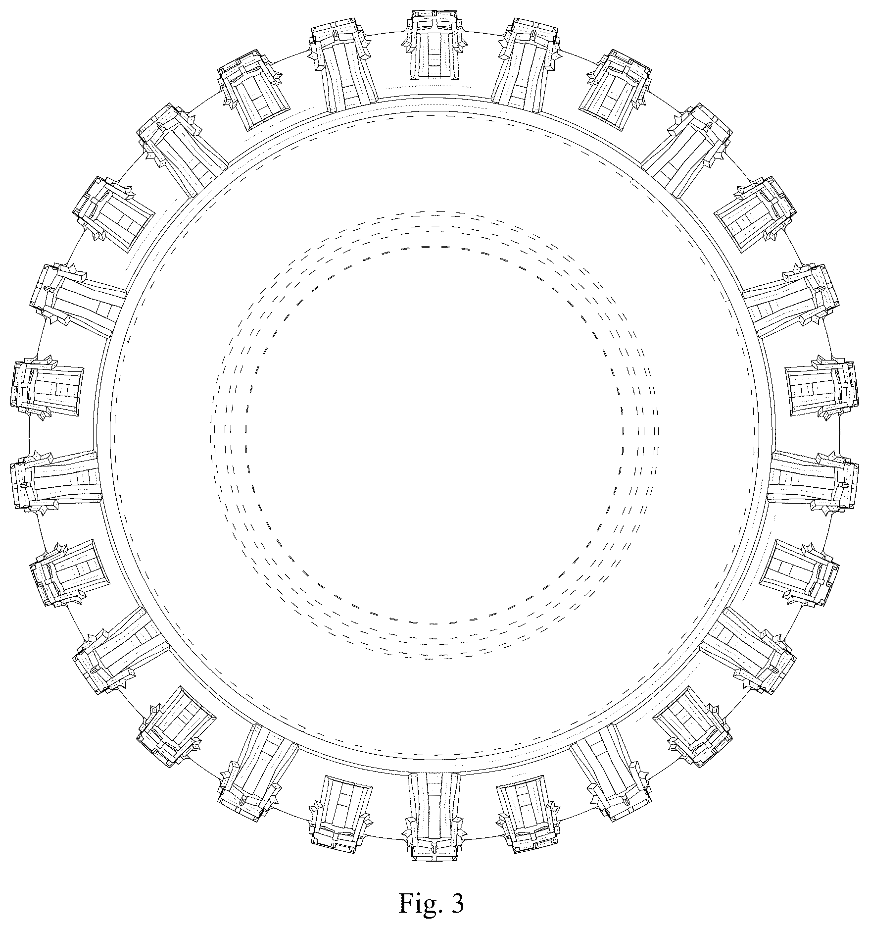 Patent USD1076778 Figure 3 – Tire