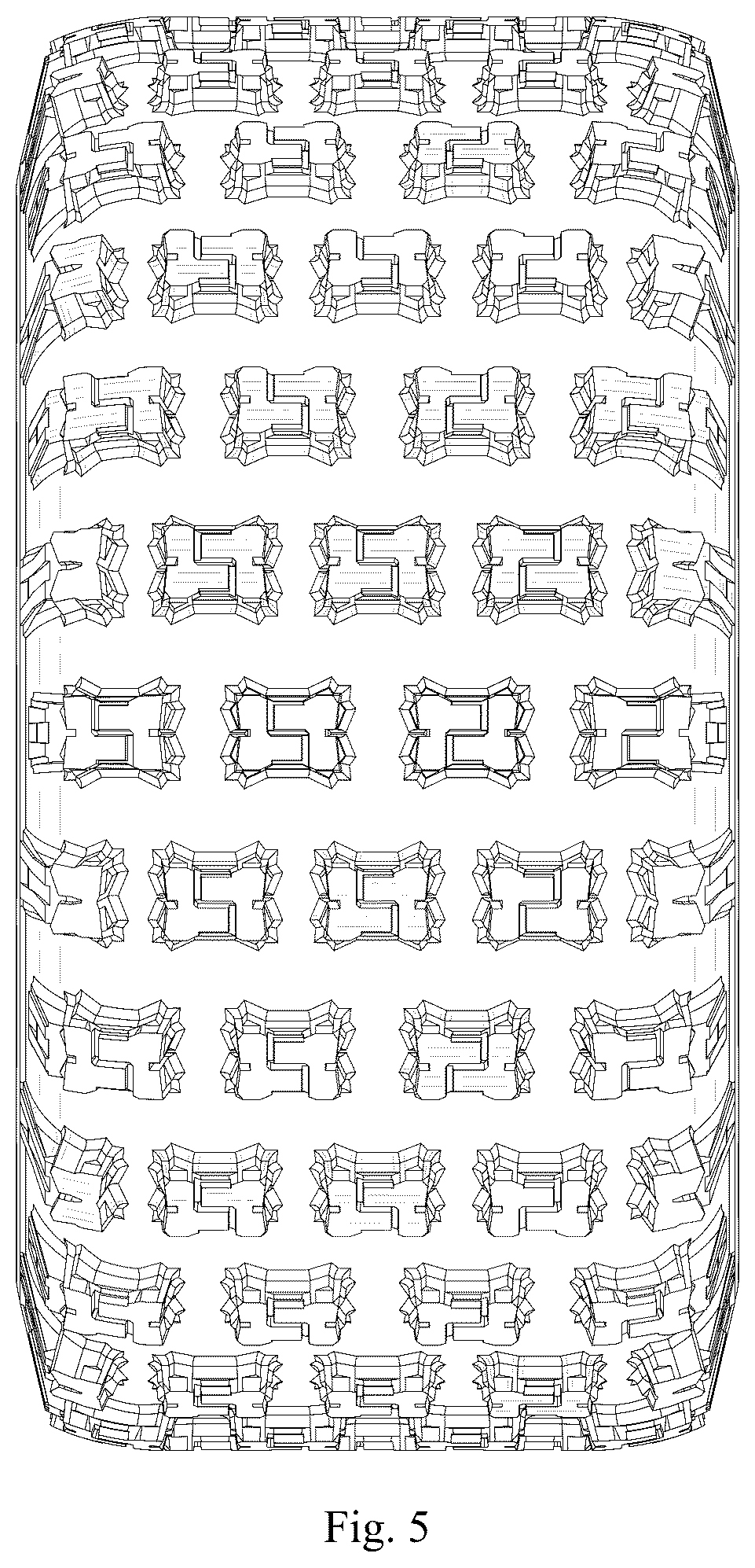 Patent USD1076778 Figure 5 – Tire