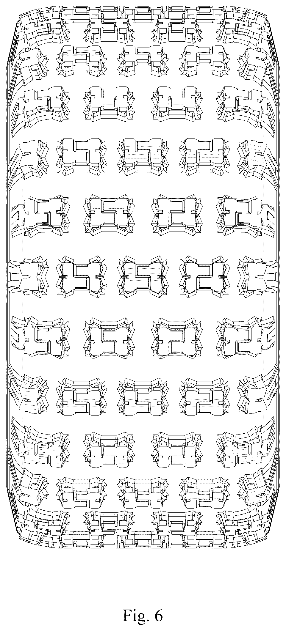Patent USD1076778 Figure 6 – Tire