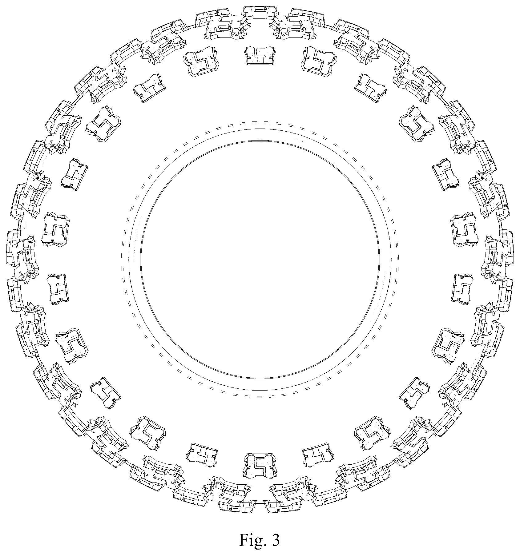 Patent USD1076779 Figure 3 – Tire