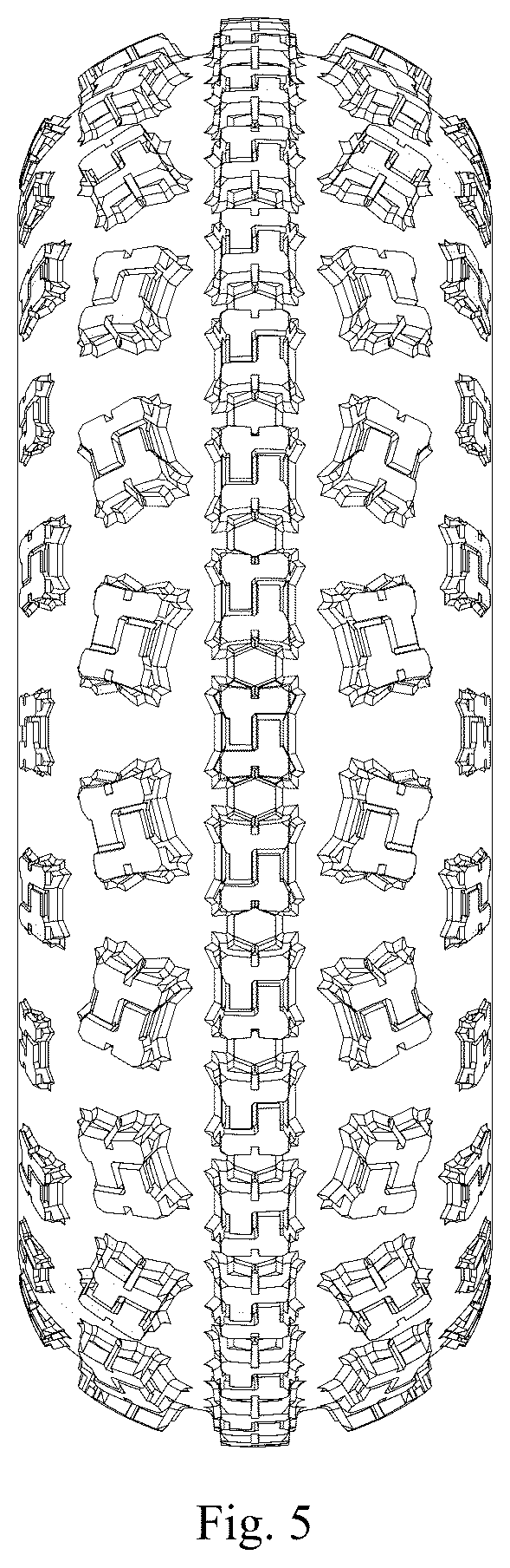 Patent USD1076779 Figure 5 – Tire