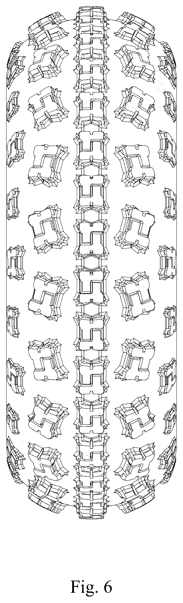 Patent USD1076779 Figure 6 – Tire