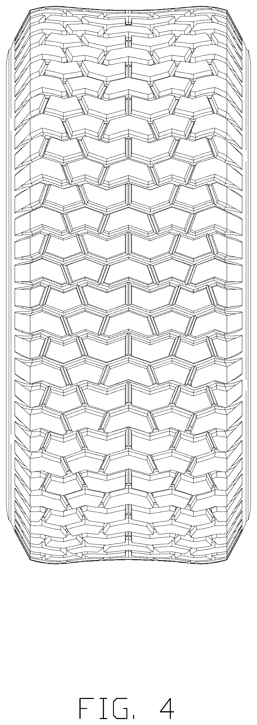 Patent USD1076780 Figure 4 – Tire