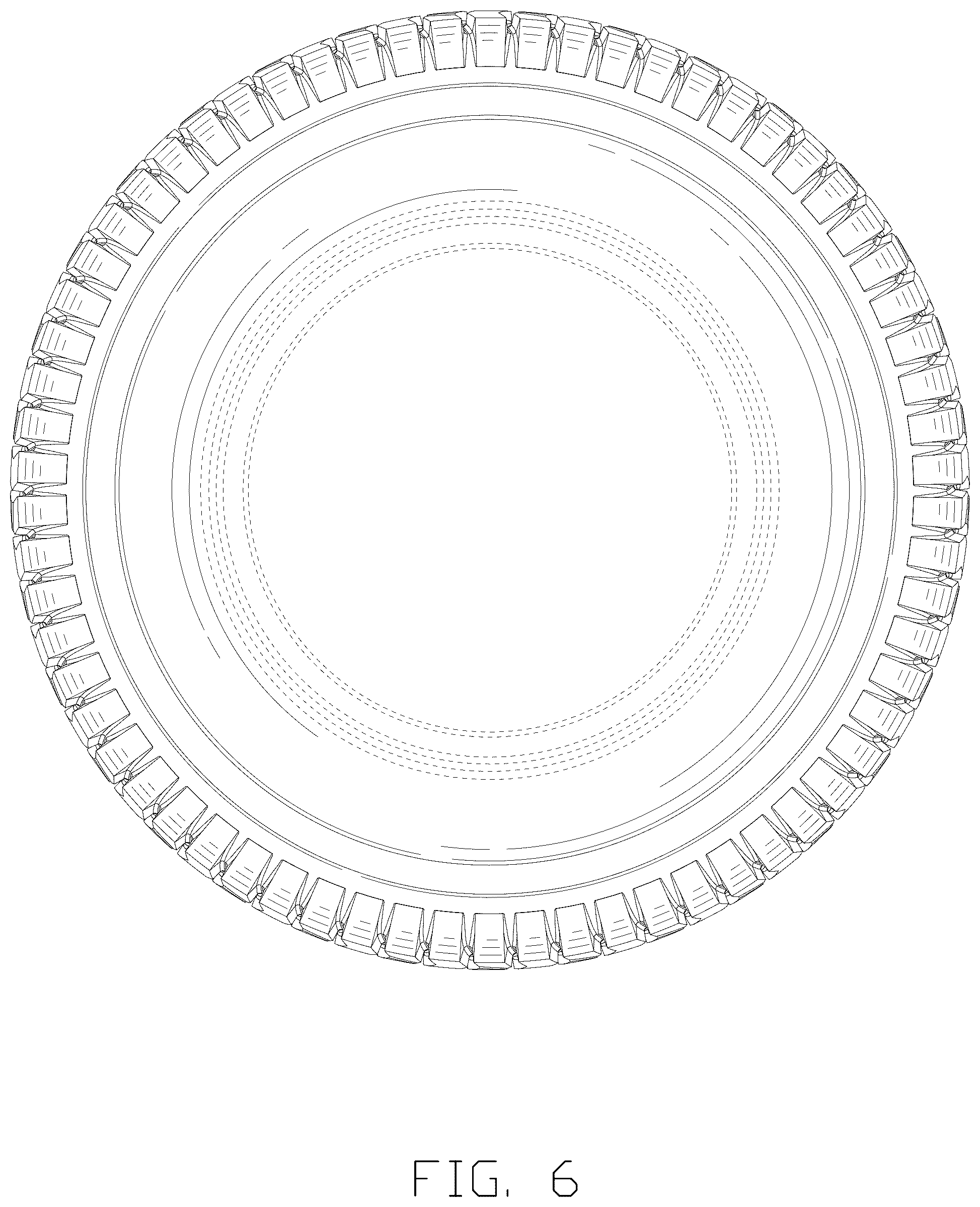 Patent USD1076780 Figure 6 – Tire