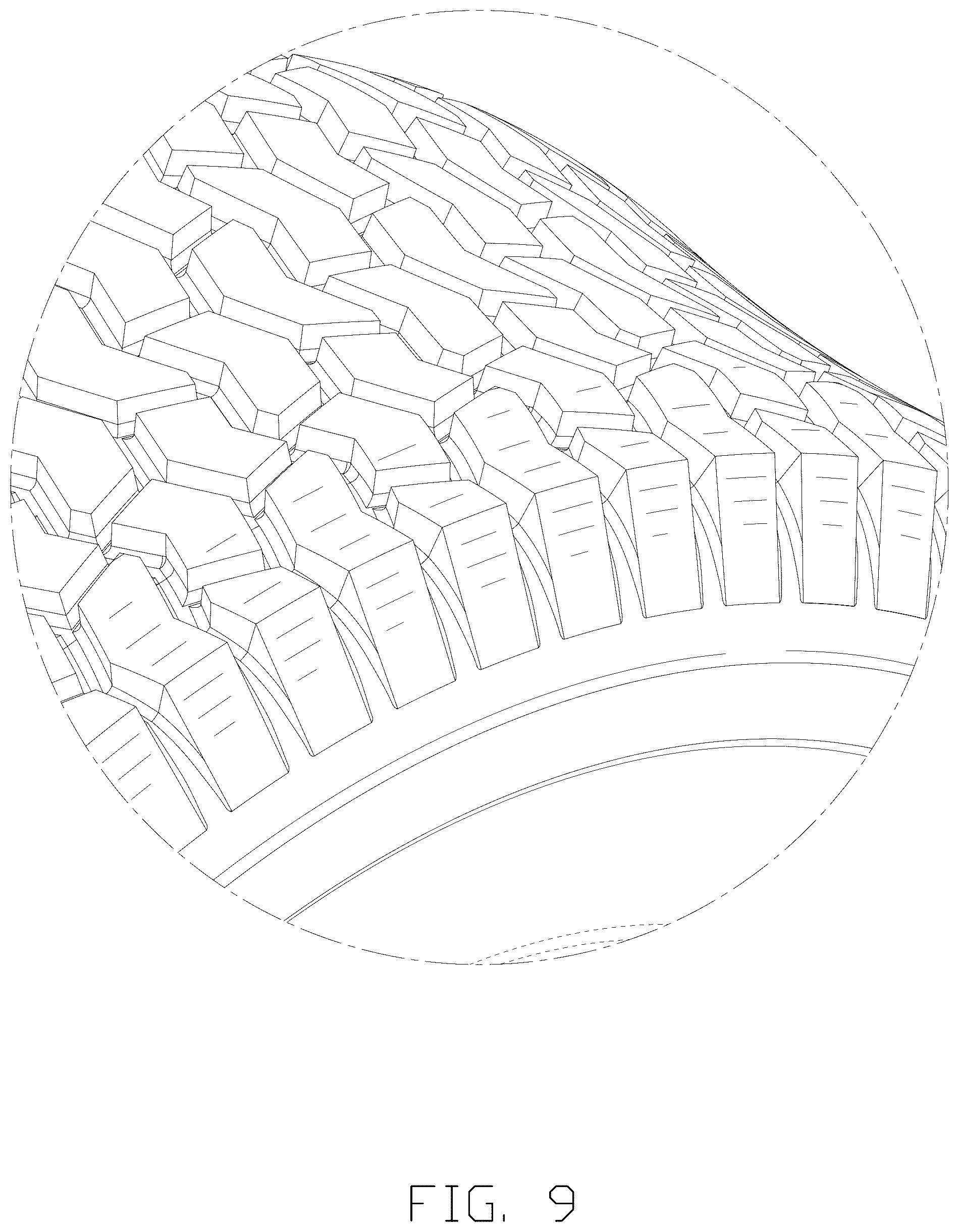 Patent USD1076780 Figure 9 – Tire