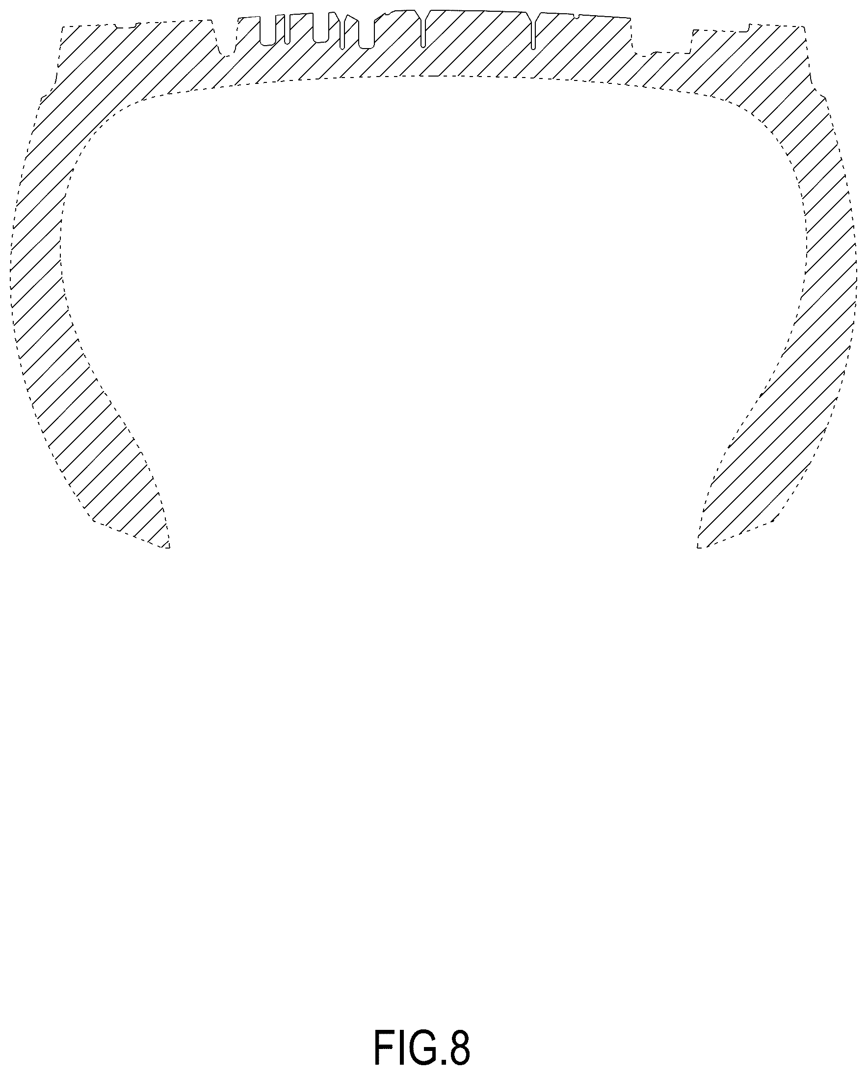 Patent USD1076782 Figure 8 – Tire