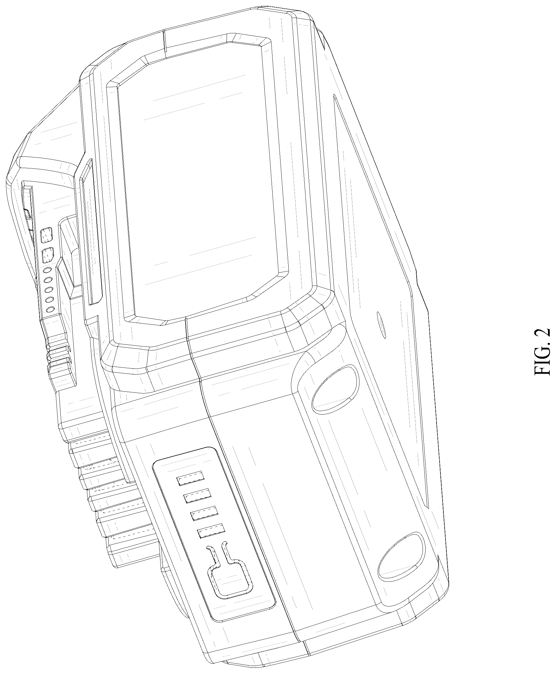 Patent USD1076796 Figure 2 – Battery pack