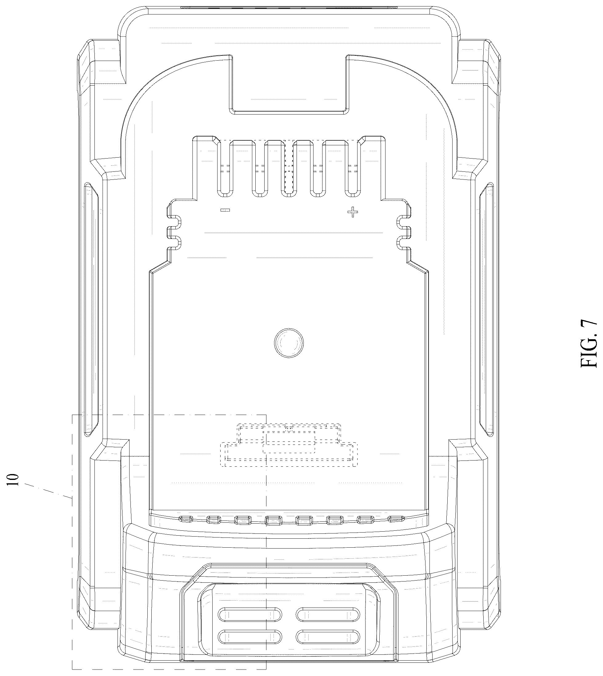 Patent USD1076796 Figure 7 – Battery pack
