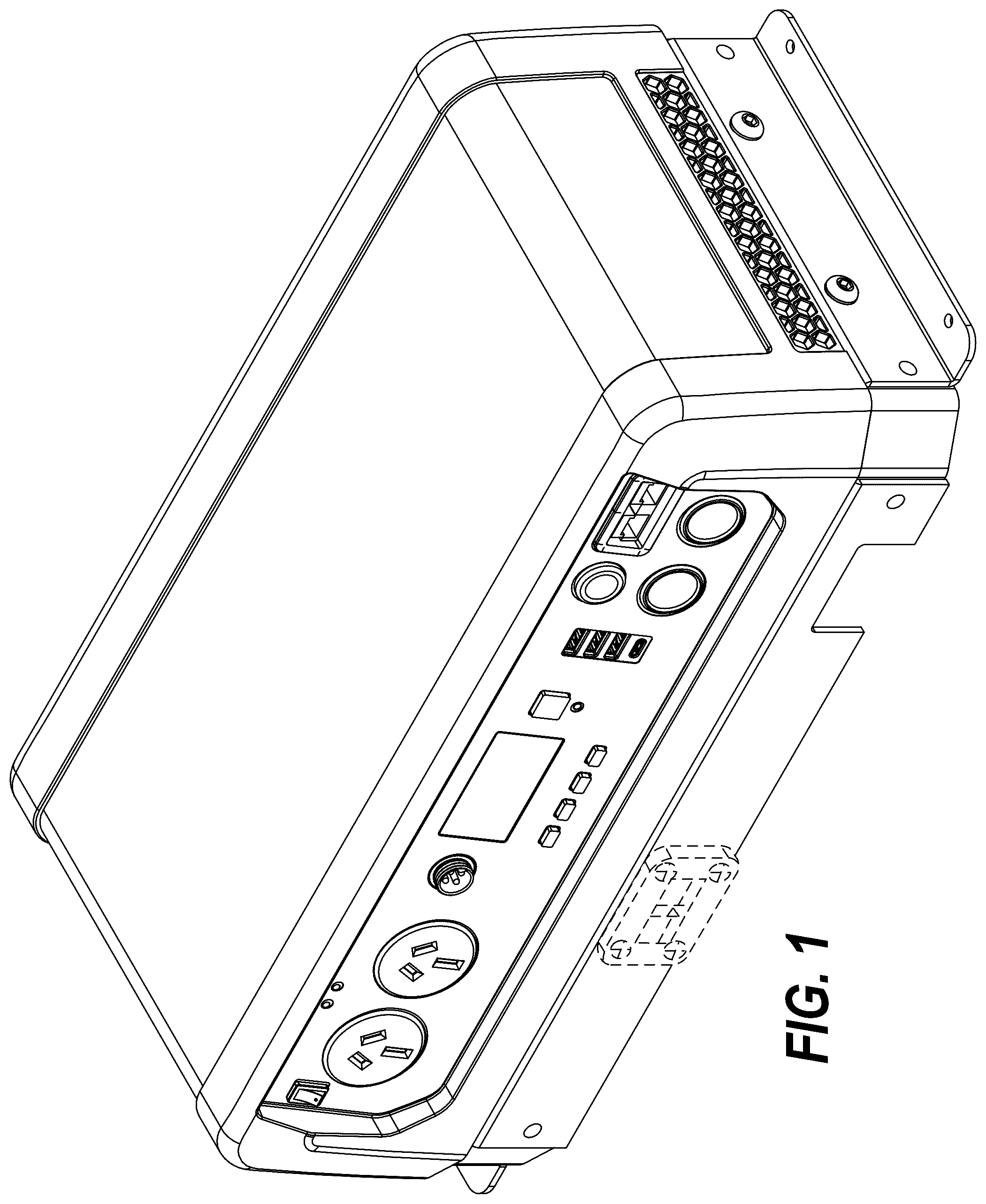 Patent USD1076799 Figure 1 – Power management module