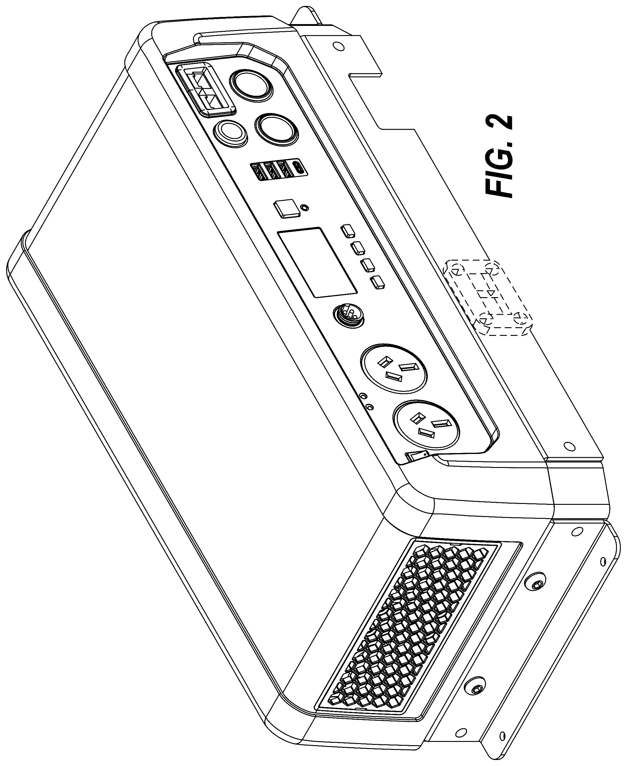 Patent USD1076799 Figure 2 – Power management module