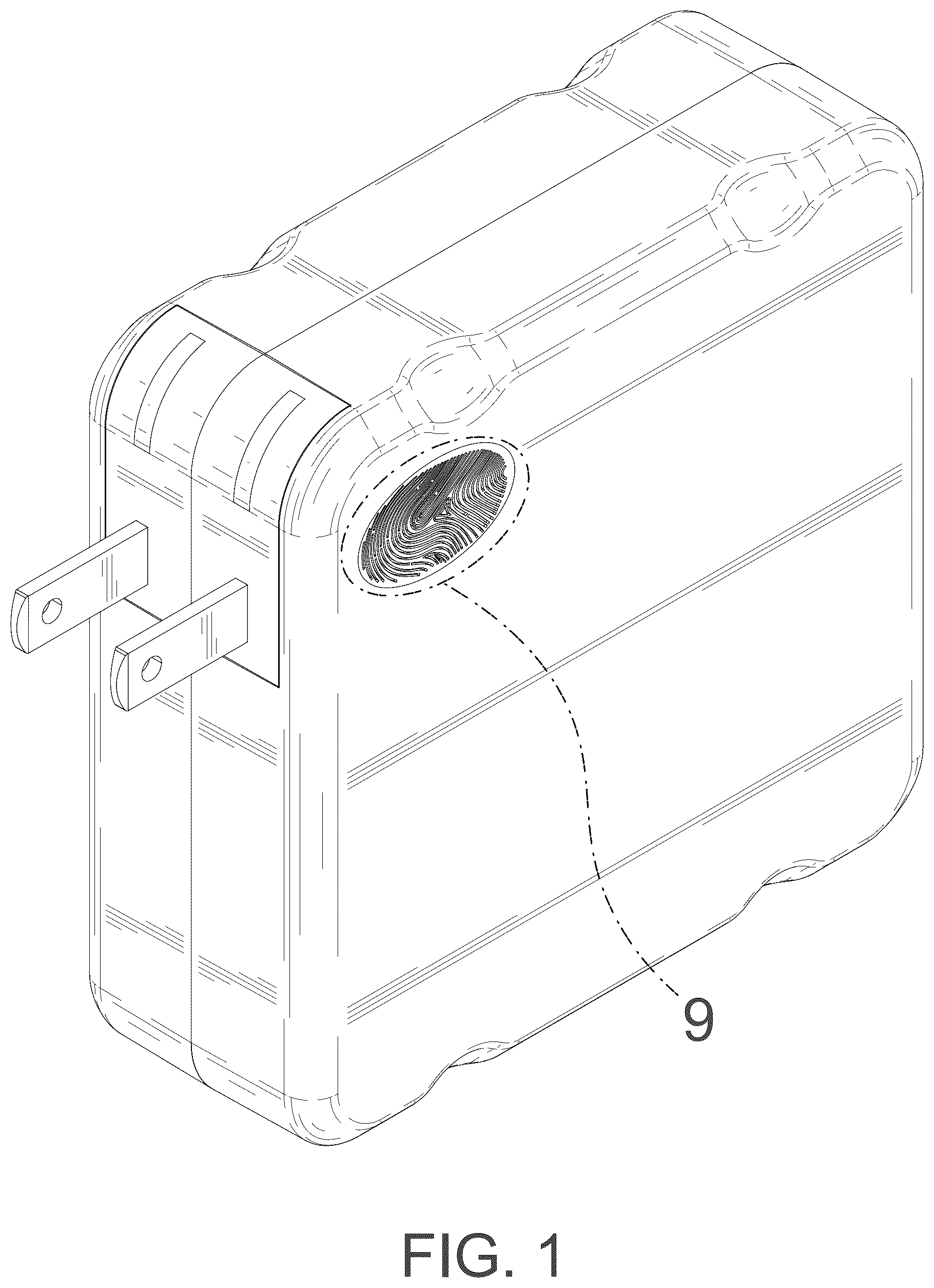 Patent USD1076800 Figure 1 – USB charger