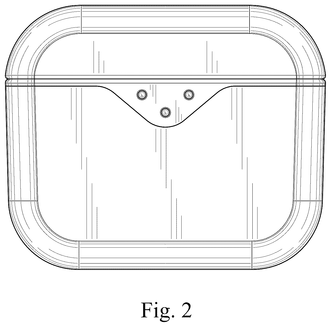 Patent USD1076801 Figure 2 – Charging box