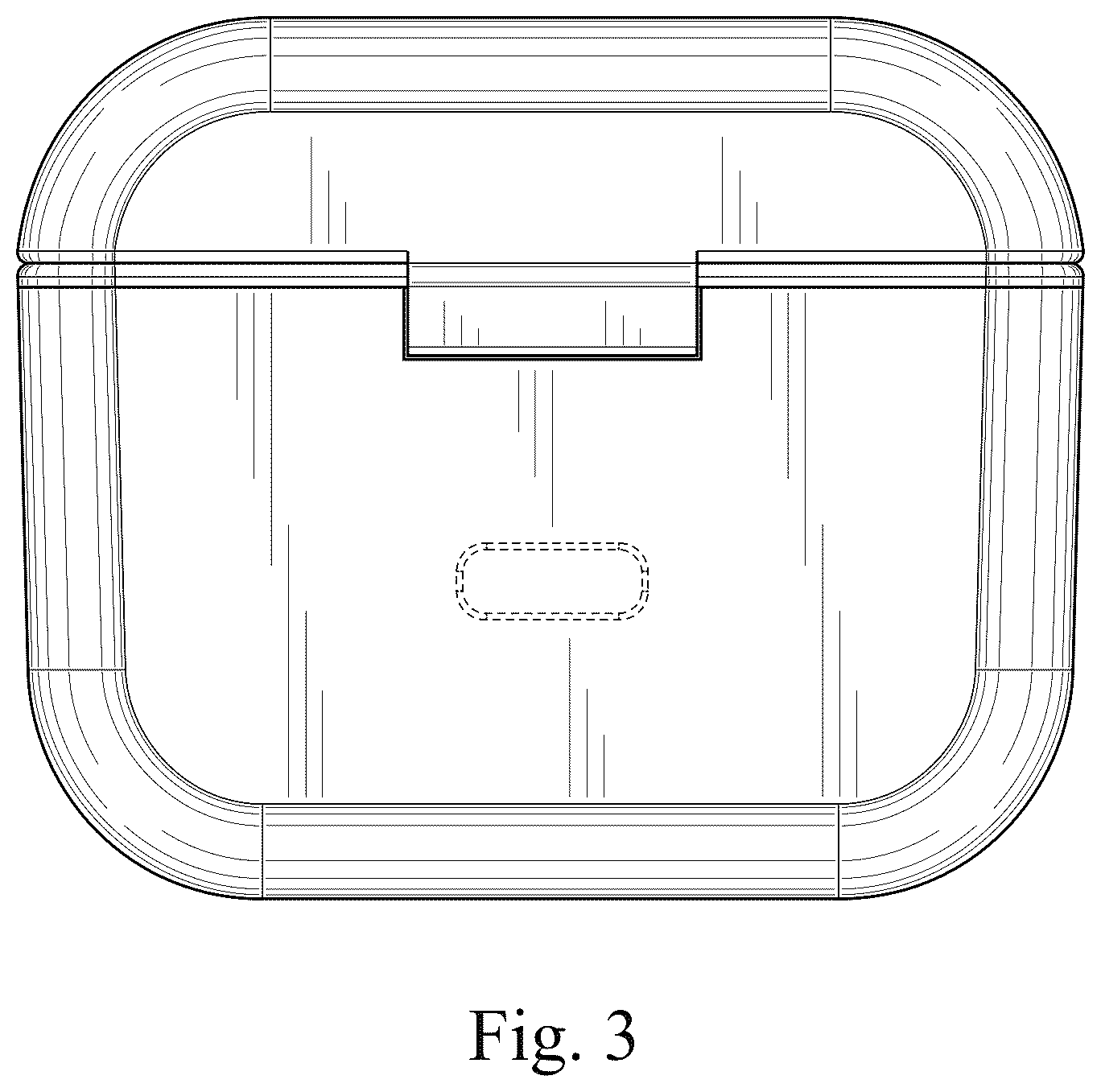 Patent USD1076801 Figure 3 – Charging box