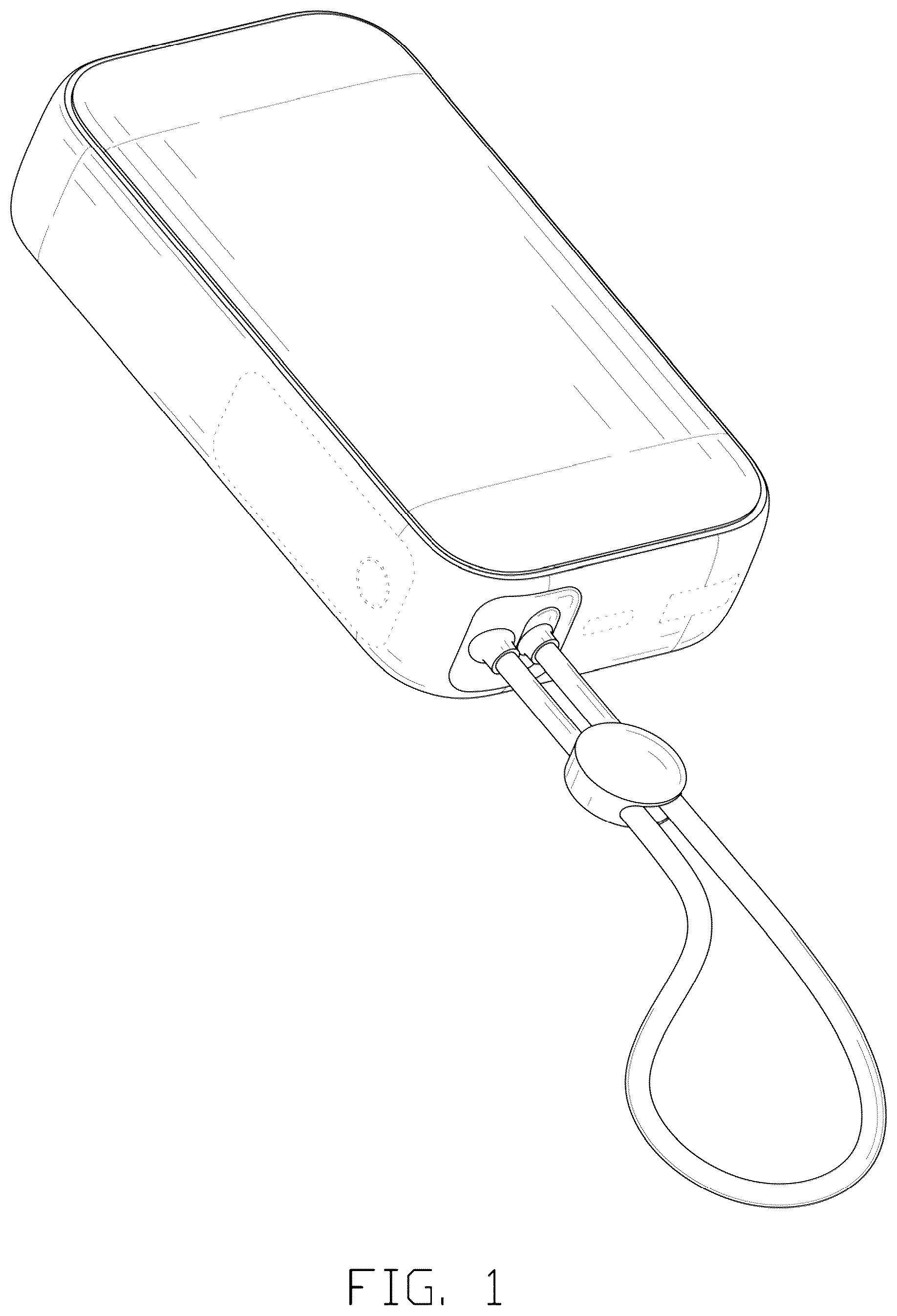 Patent USD1076802 Figure 1 – Portable power bank