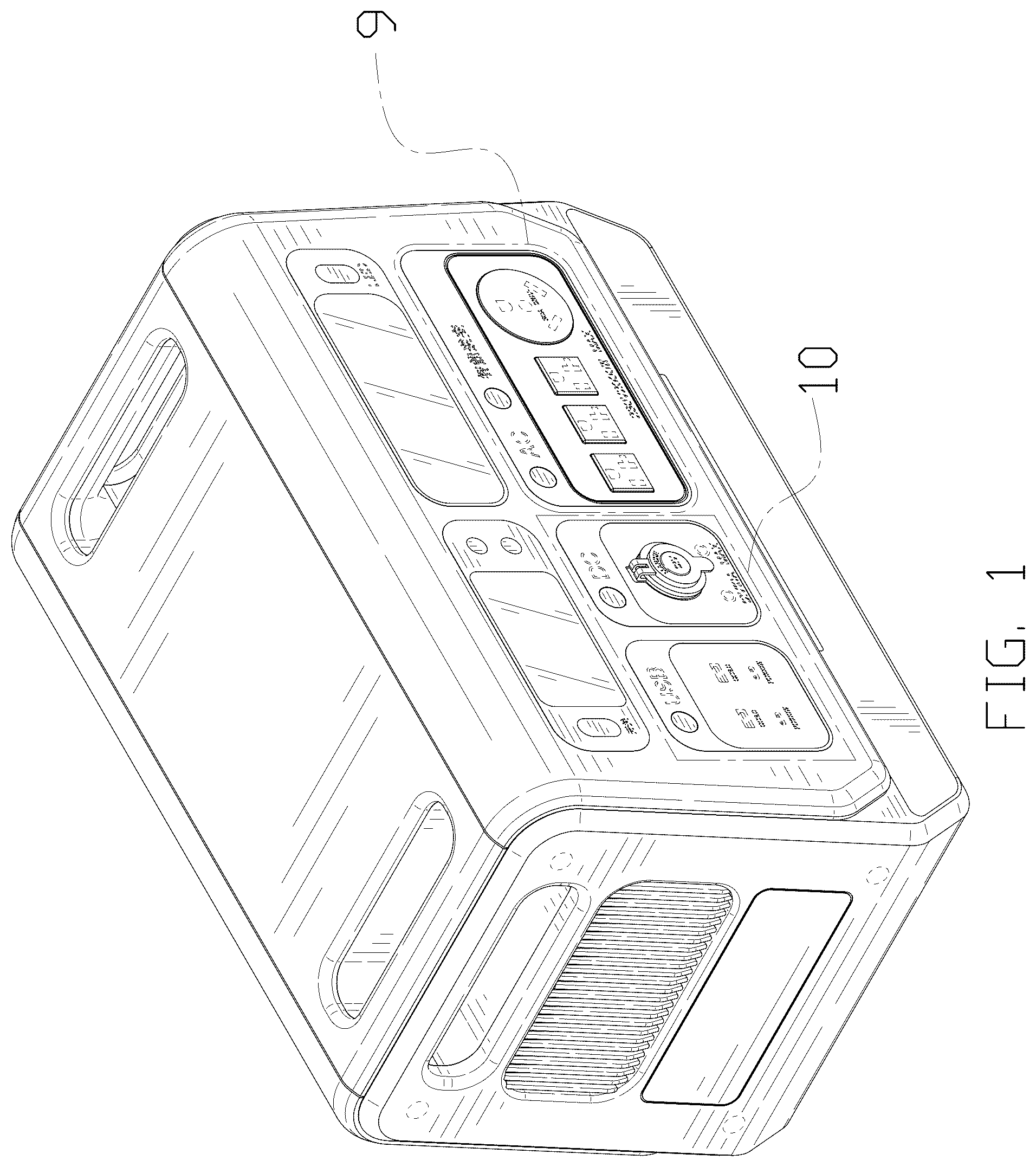 Patent USD1076808 Figure 1 – Energy storage power source