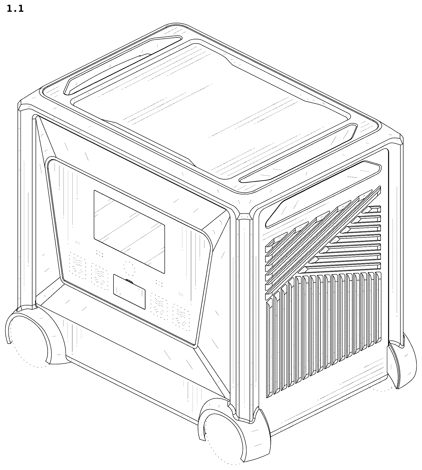 Patent USD1076809 Figure 1 – Power supply
