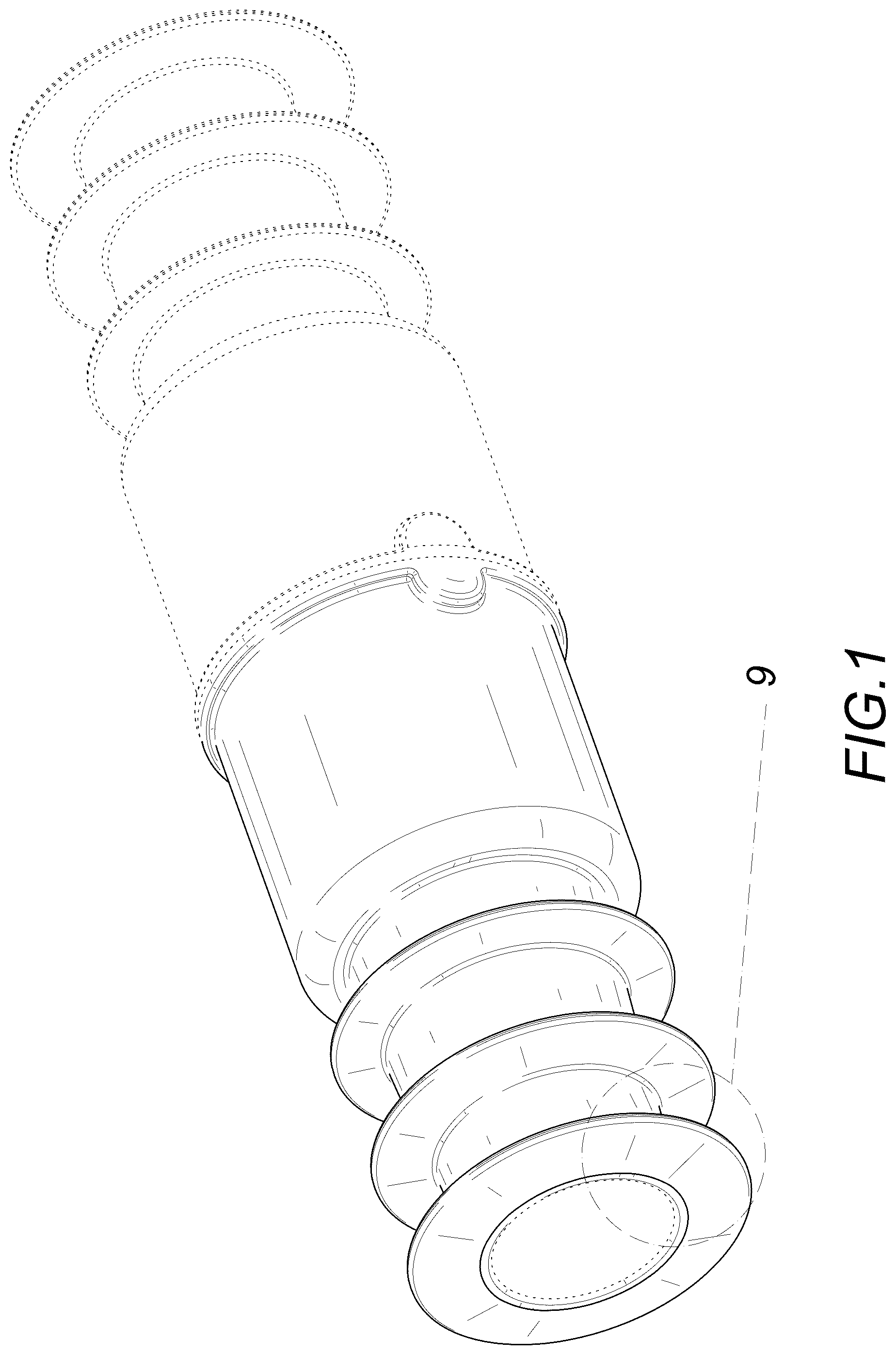 Patent USD1076814 Figure 1 – Connector