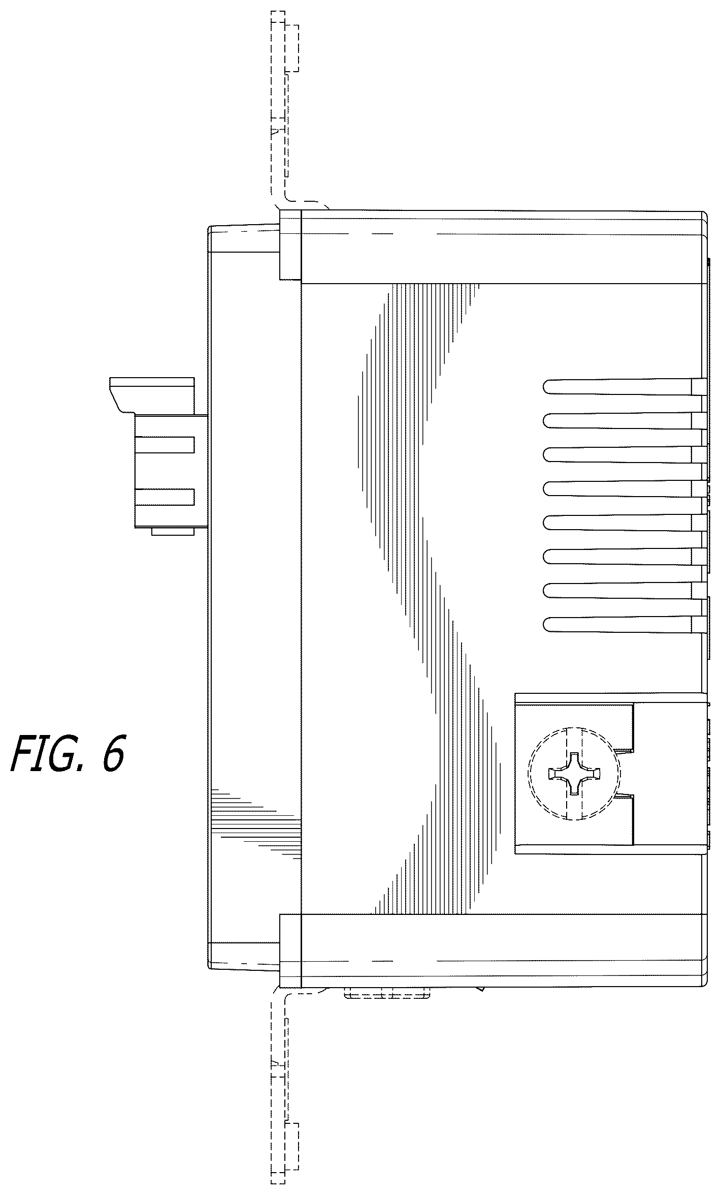 Patent USD1076817 Figure 6 – Interface outlet