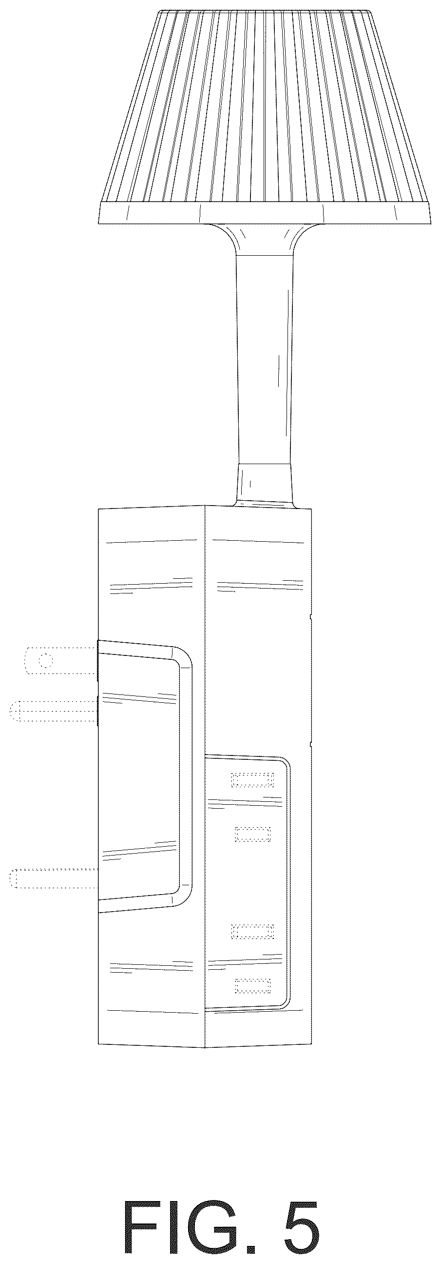 Patent USD1076822 Figure 5 – Power strip