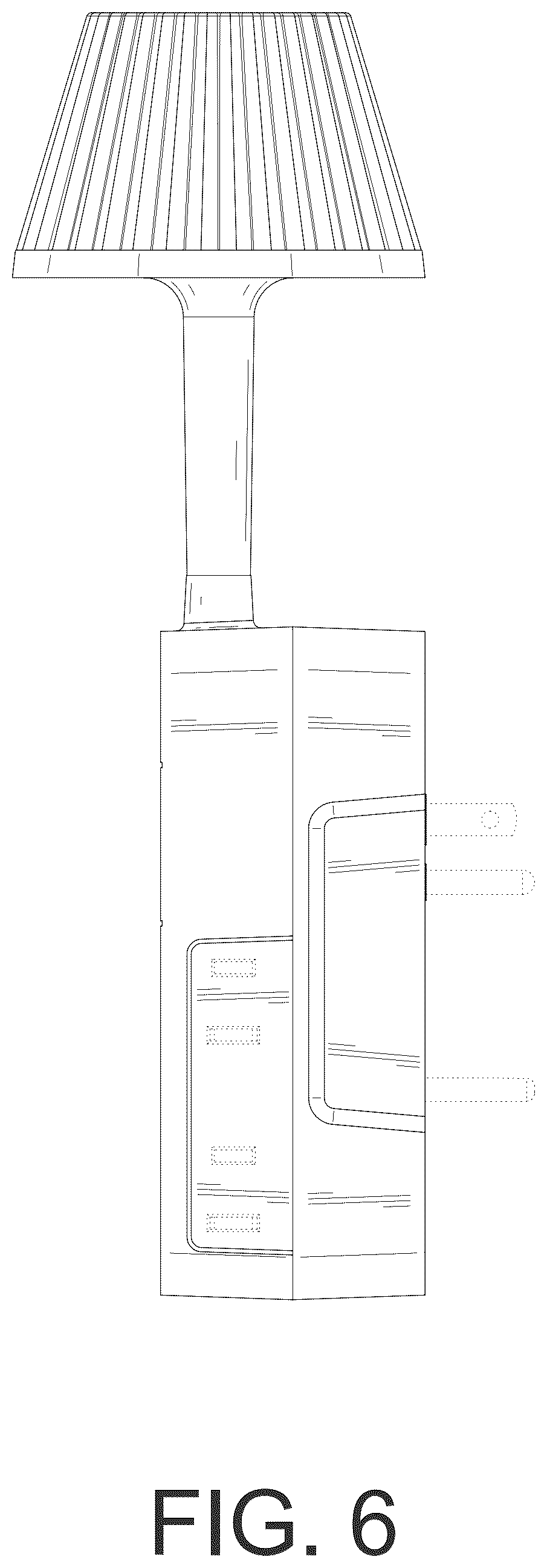 Patent USD1076822 Figure 6 – Power strip